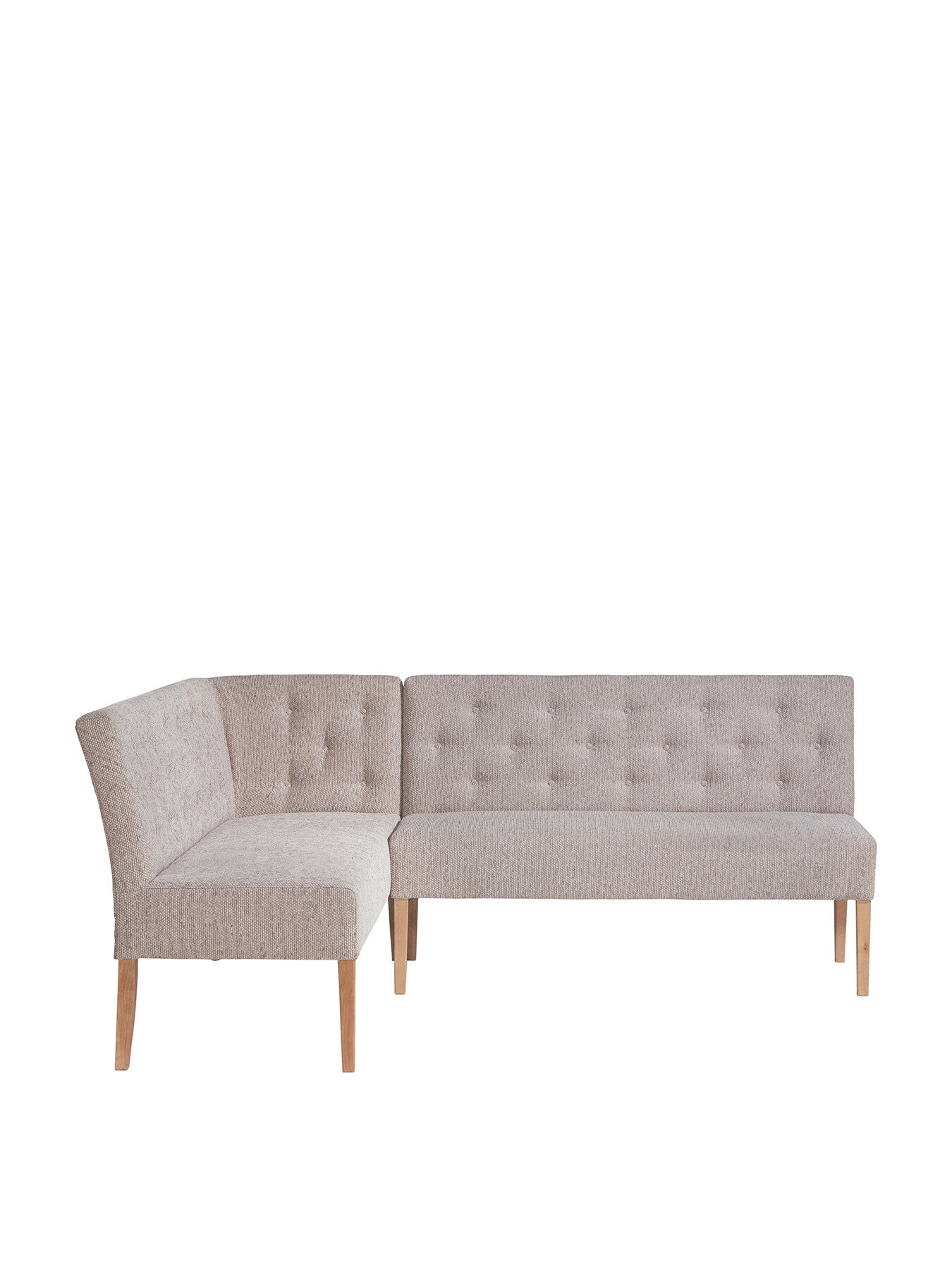 Grey Medina Grey Upholstered Left Hand Facing Corner Dining