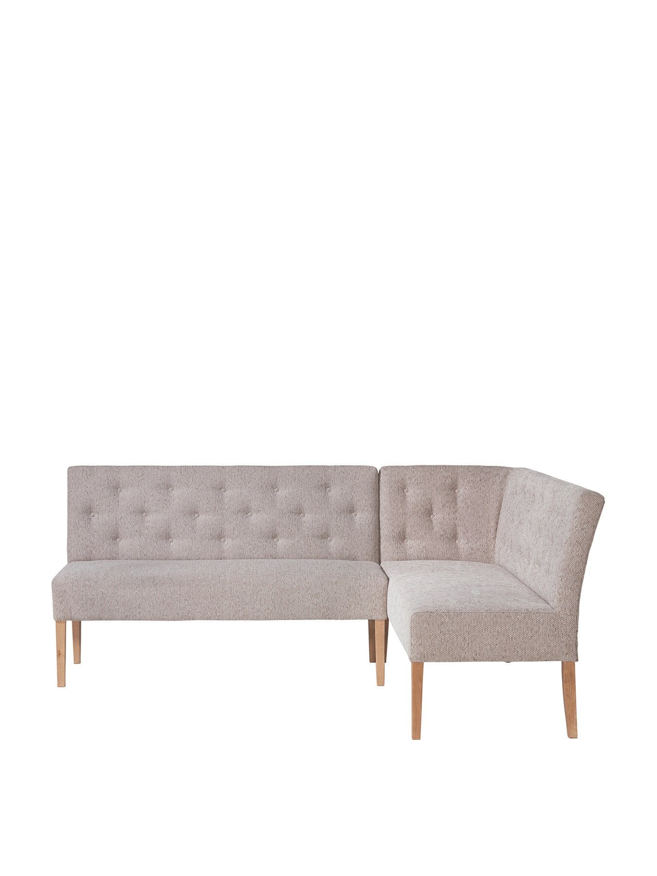 Grey Medina Grey Upholstered Right Hand Facing Corner Dining