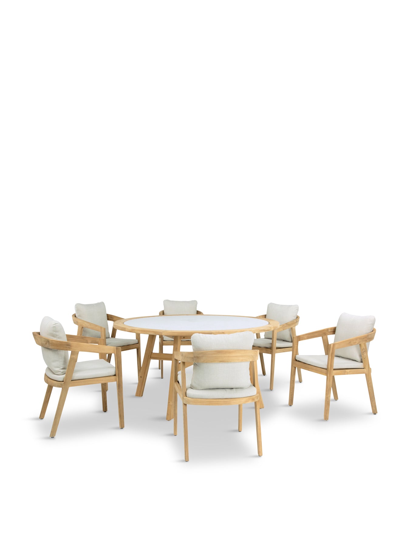 Kettler Kubu 6 Seat Round Dining Set