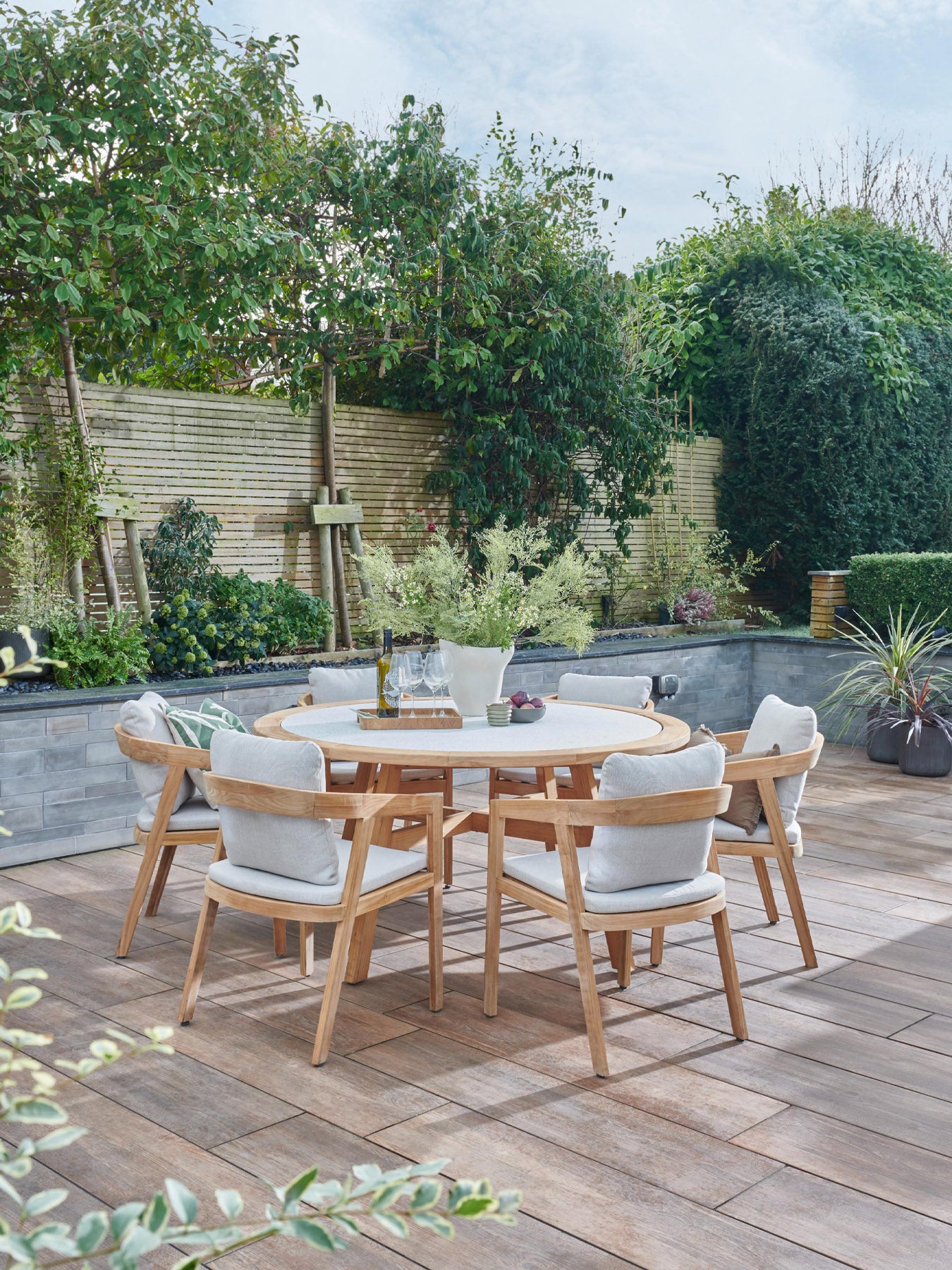 Kettler Kubu 6 Seat Round Dining Set