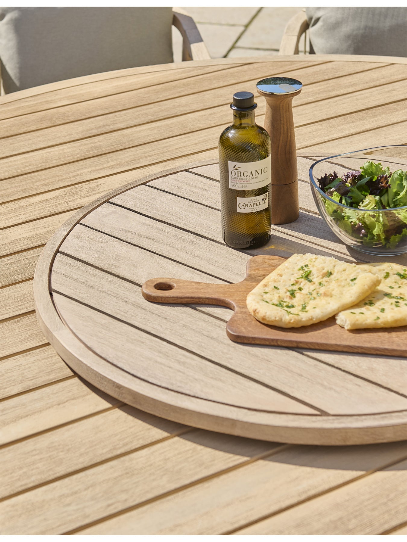 Cora Rope 8 Seater Dining Set with Lazy Susan