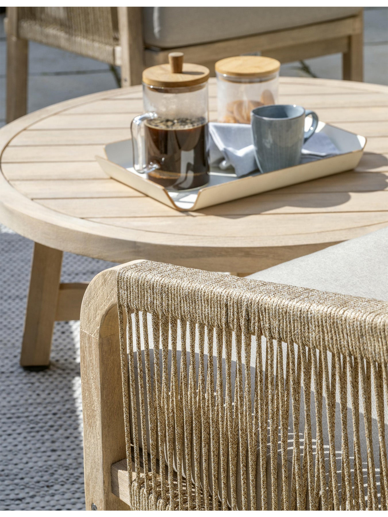 Cora Rope Lounge Set with 3 Seater Sofa & 2 Chairs