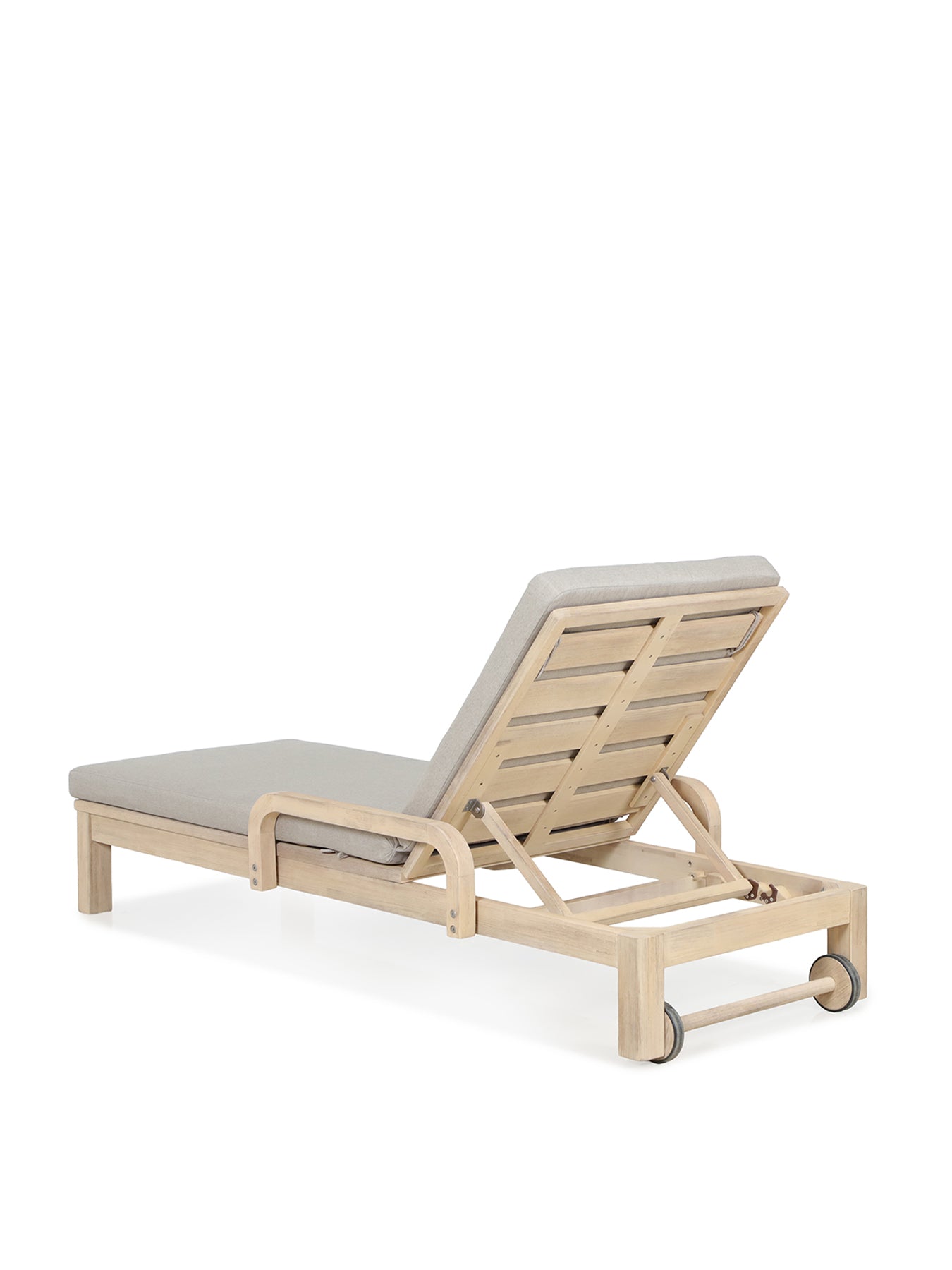 Cora Rope Garden Sun Lounger Cream