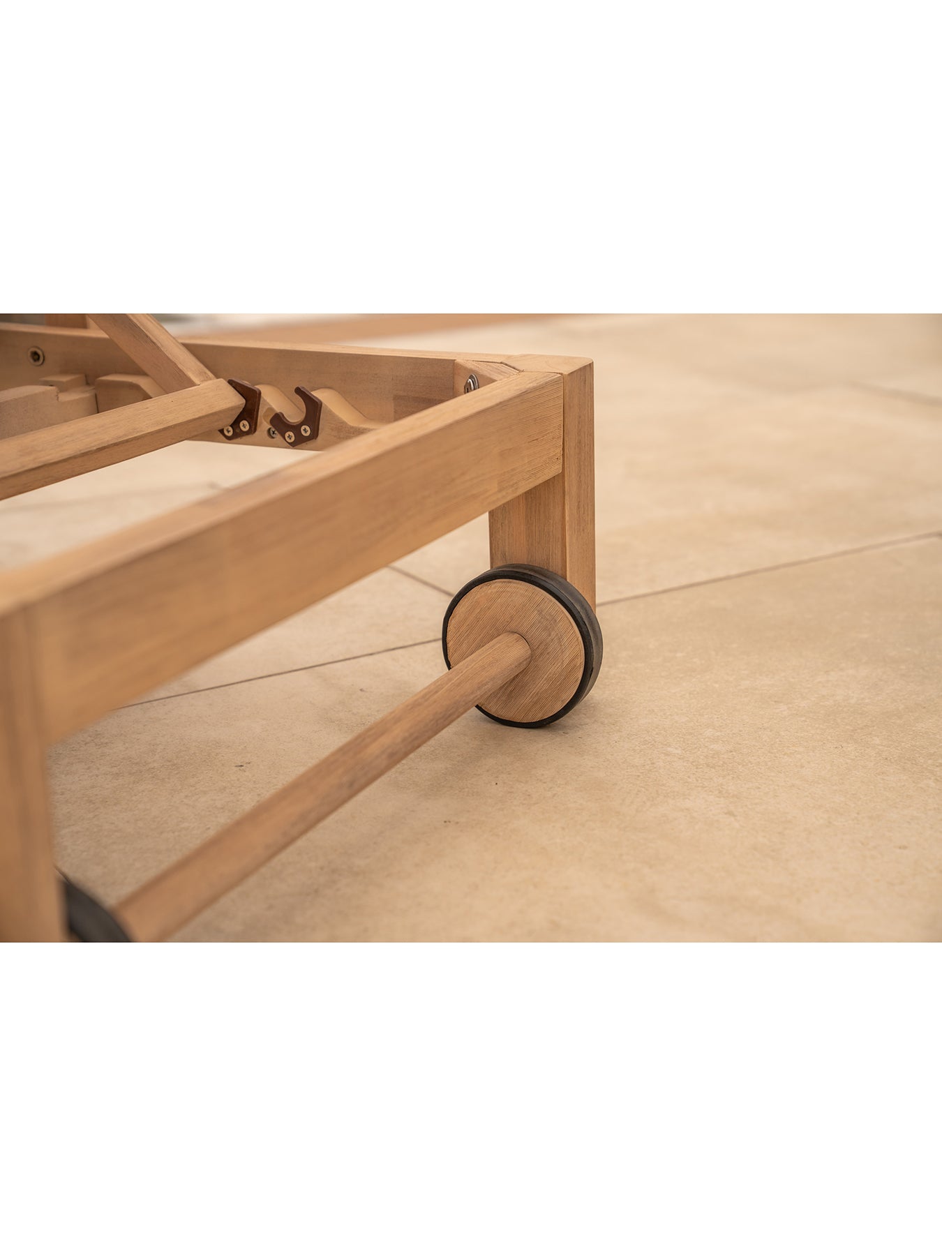 Cora Rope Garden Sun Lounger Cream
