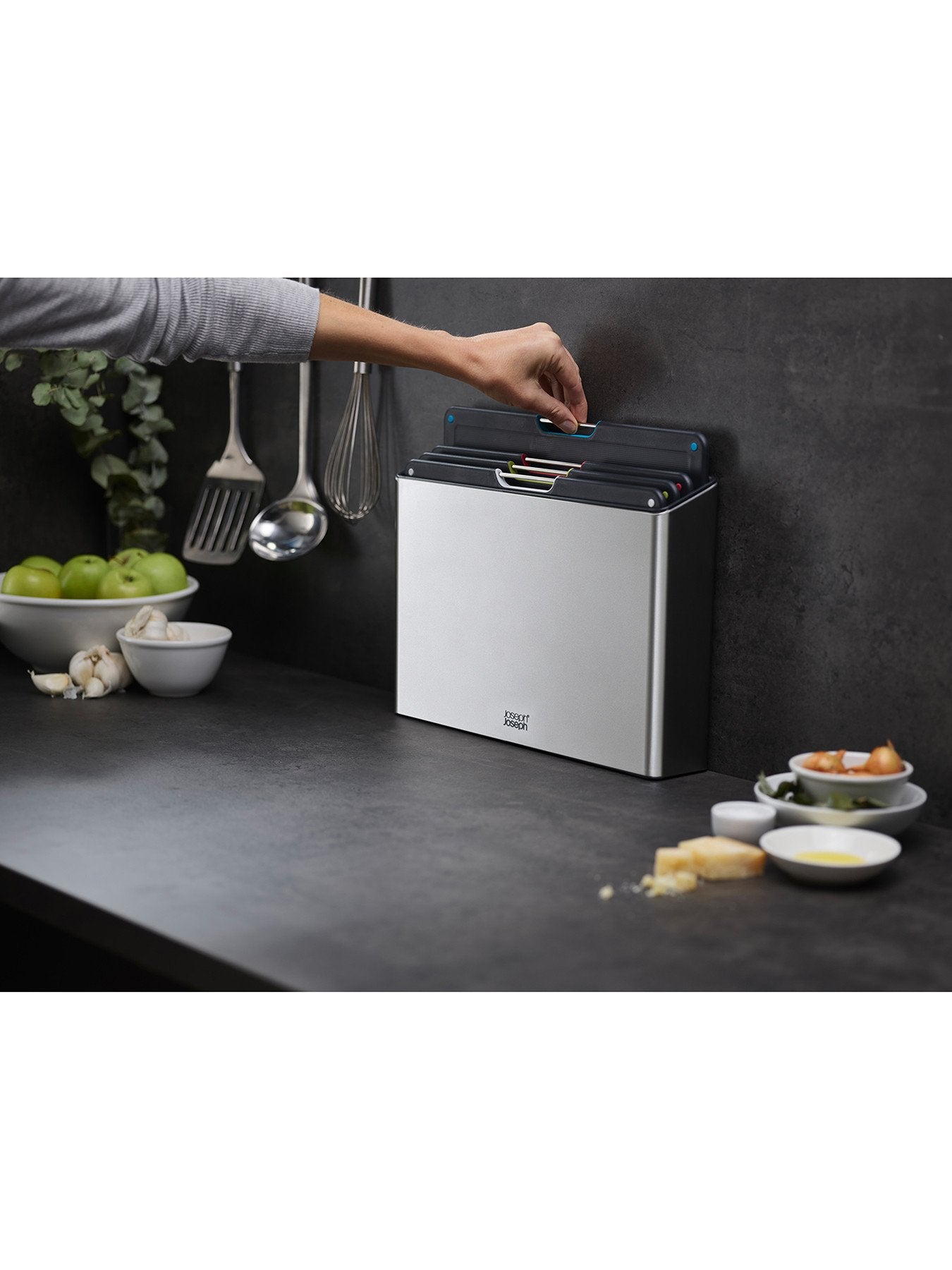 Folio Steel 4 Piece Chopping Board Set