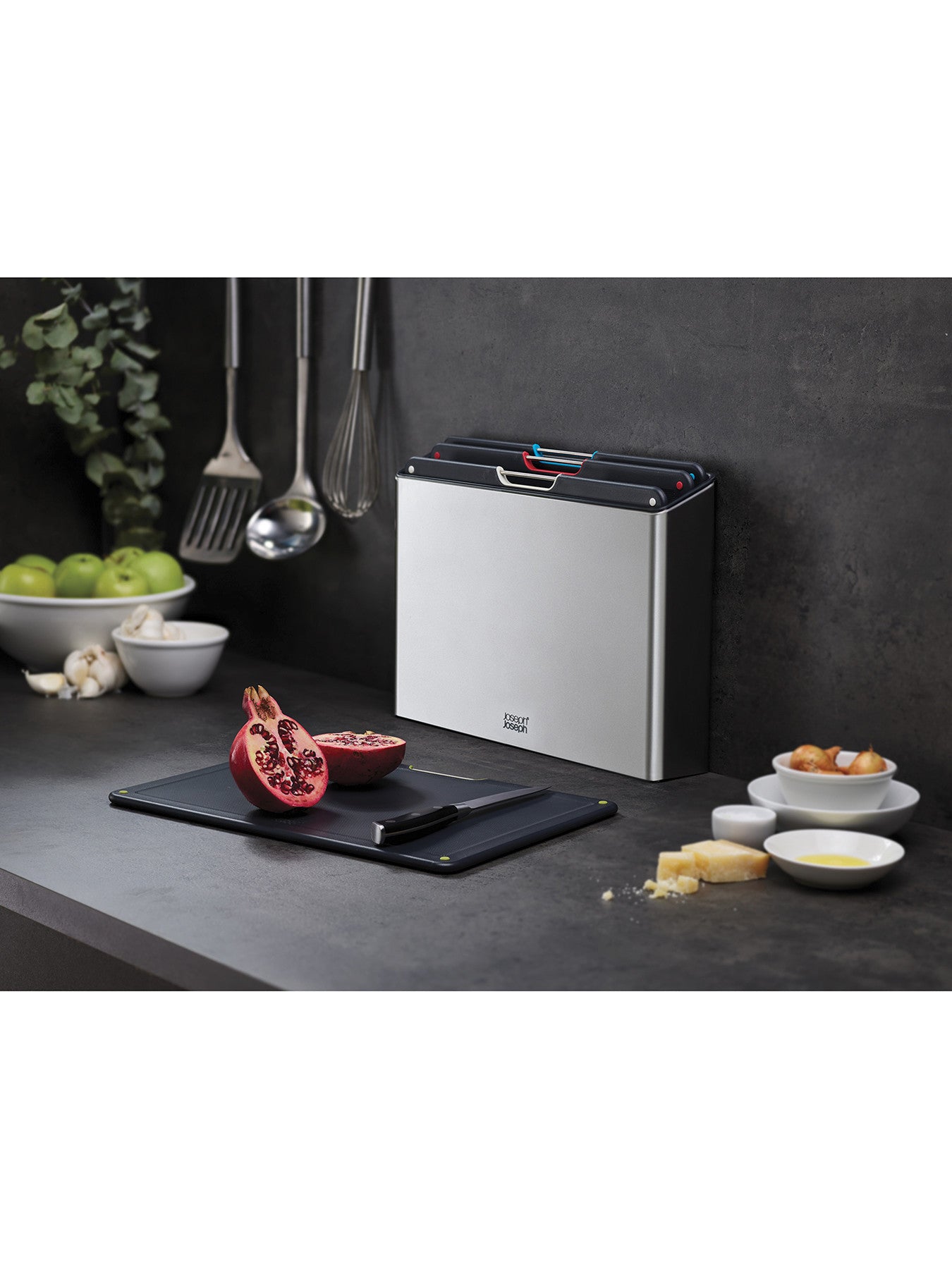 Folio Steel 4 Piece Chopping Board Set