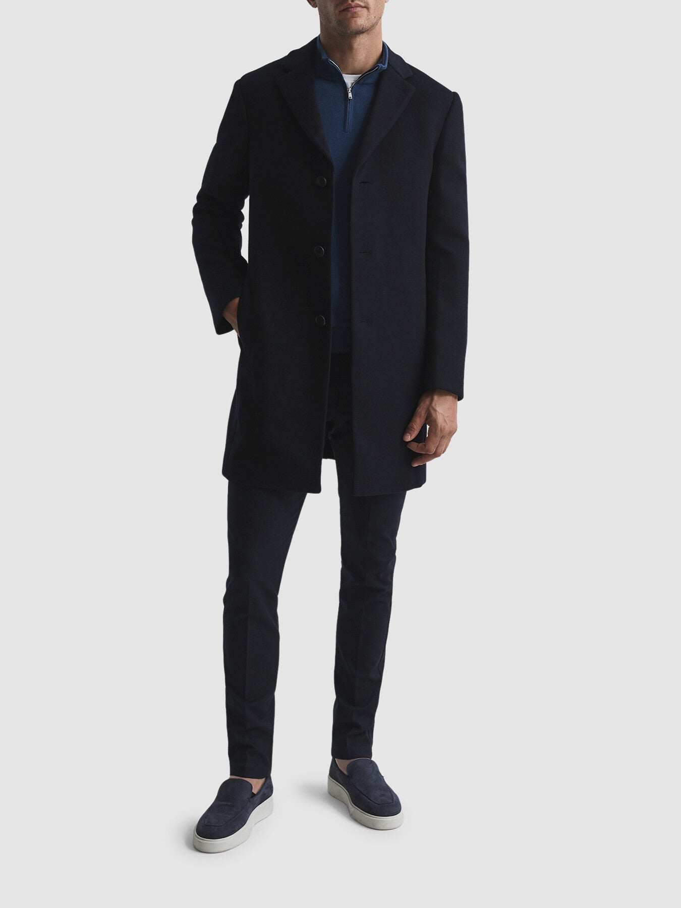 Gable Single Breasted Overcoat