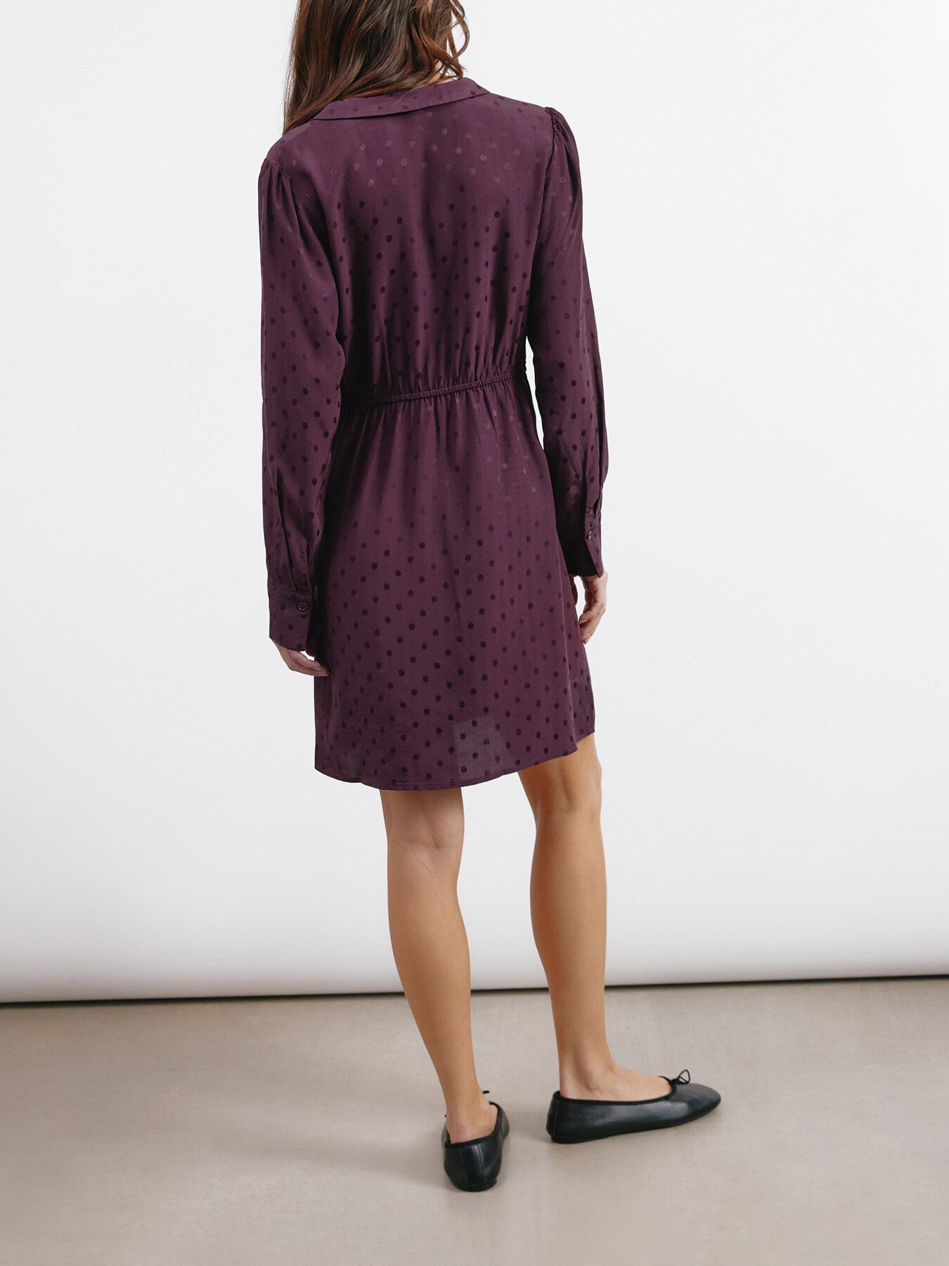 Jaquard Spot Bow Dress