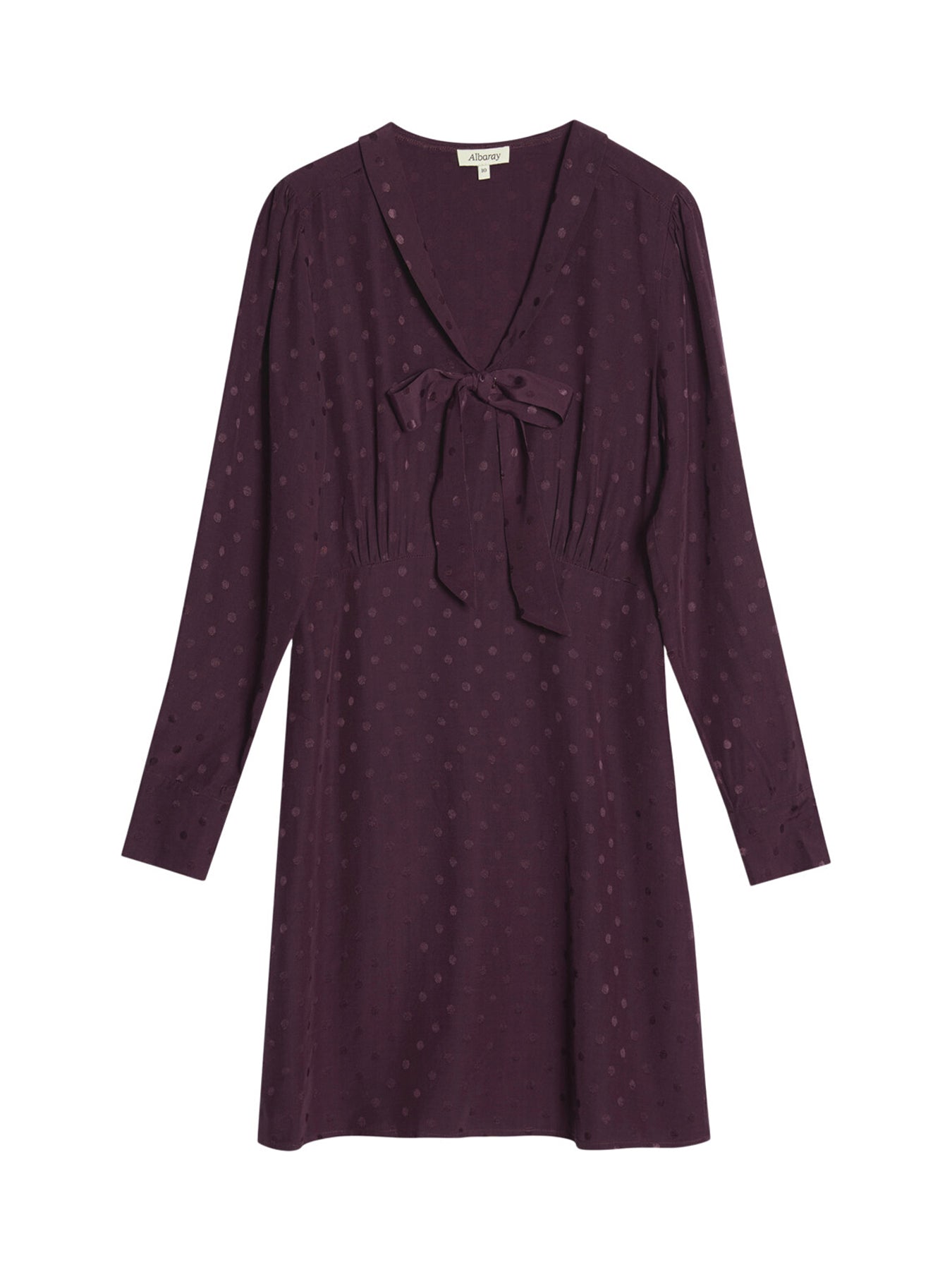Jaquard Spot Bow Dress