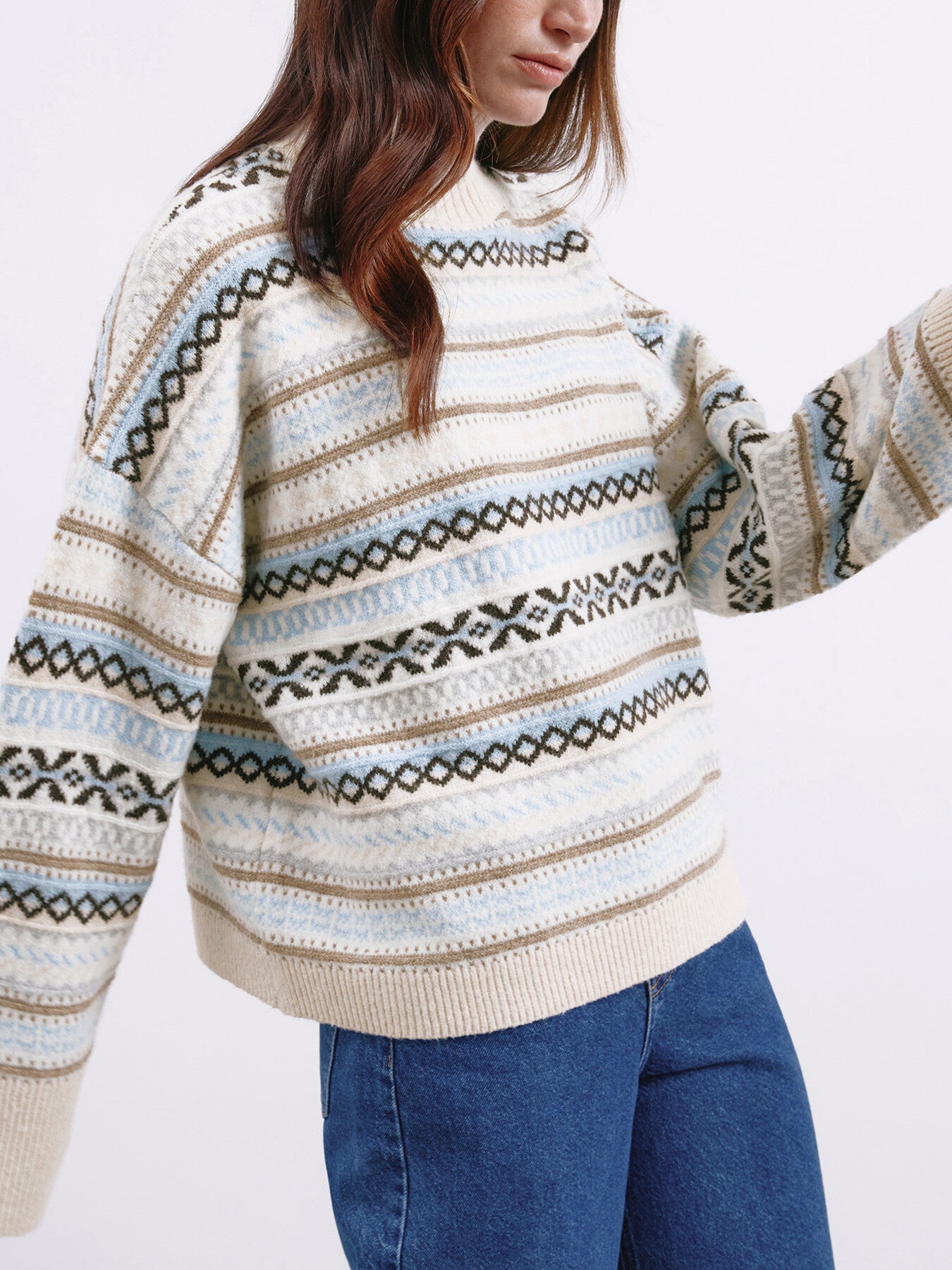 Fair isle Turtle Neck Jumper