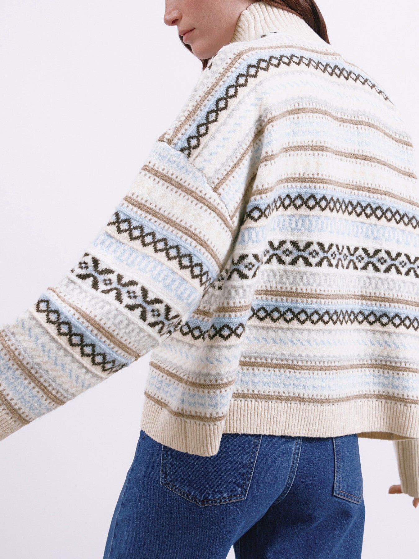 Fair isle Turtle Neck Jumper