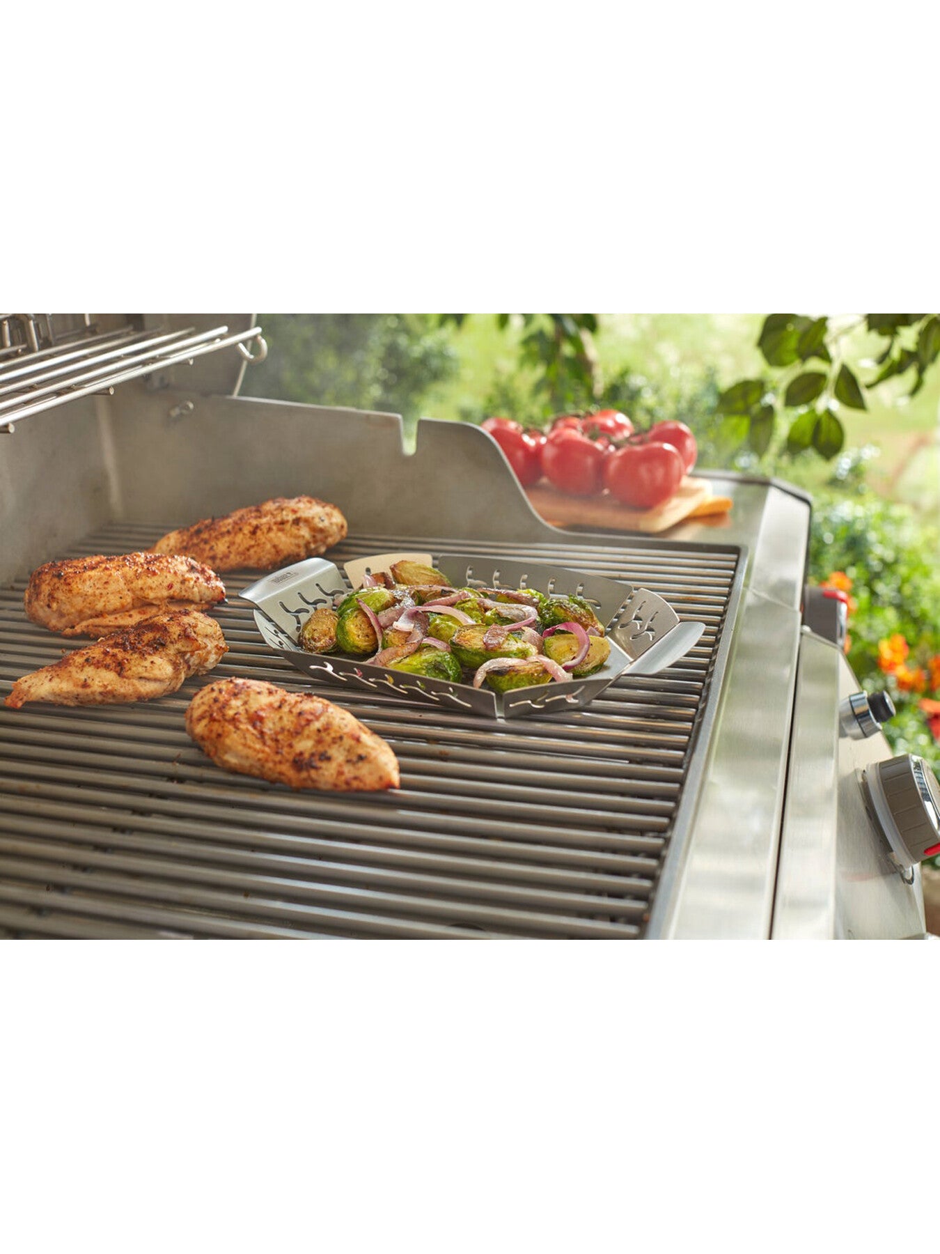 Premium grilling basket, Small, stainless steel