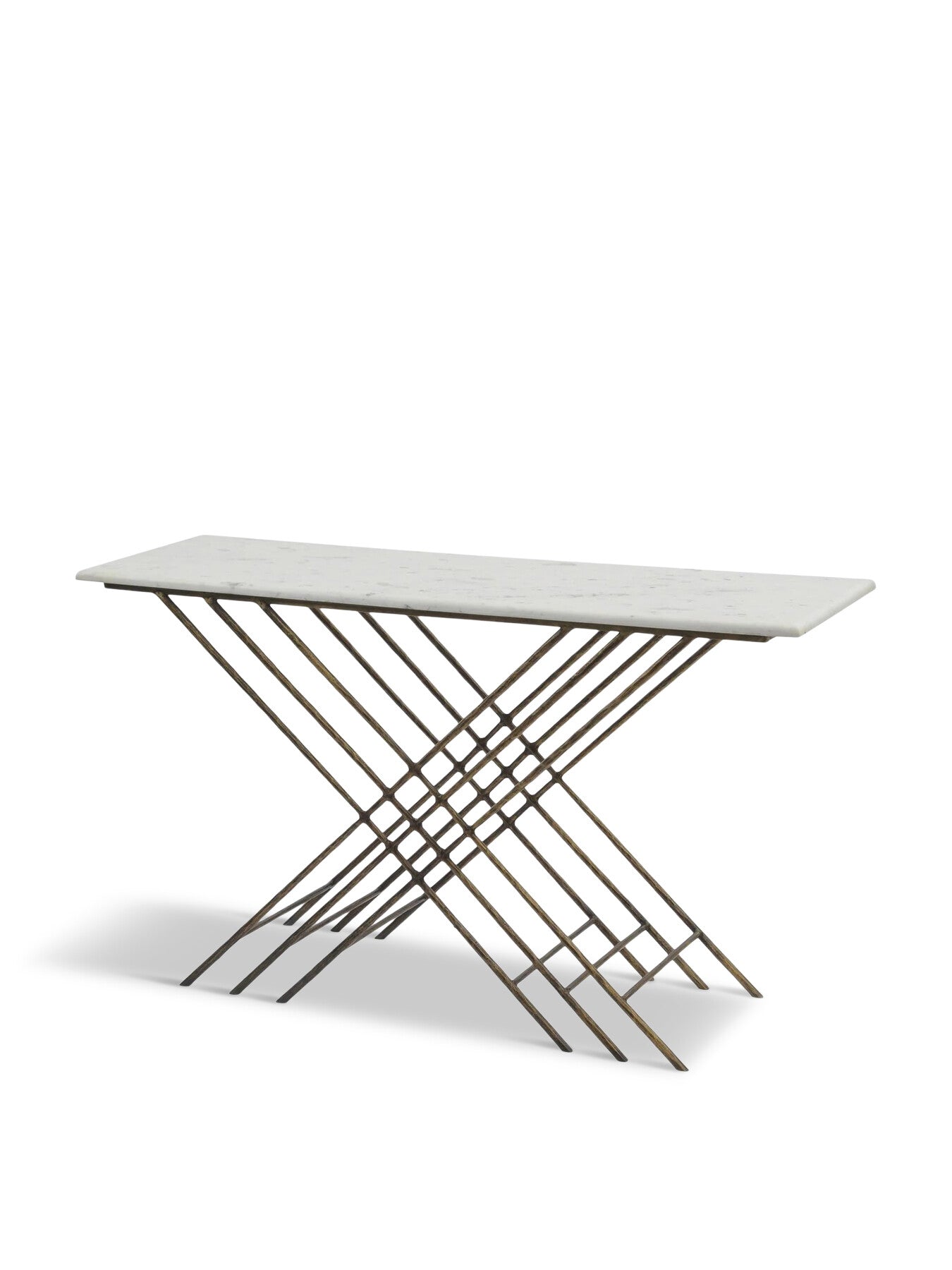 Nolita Marble And Antique Gold Console Table