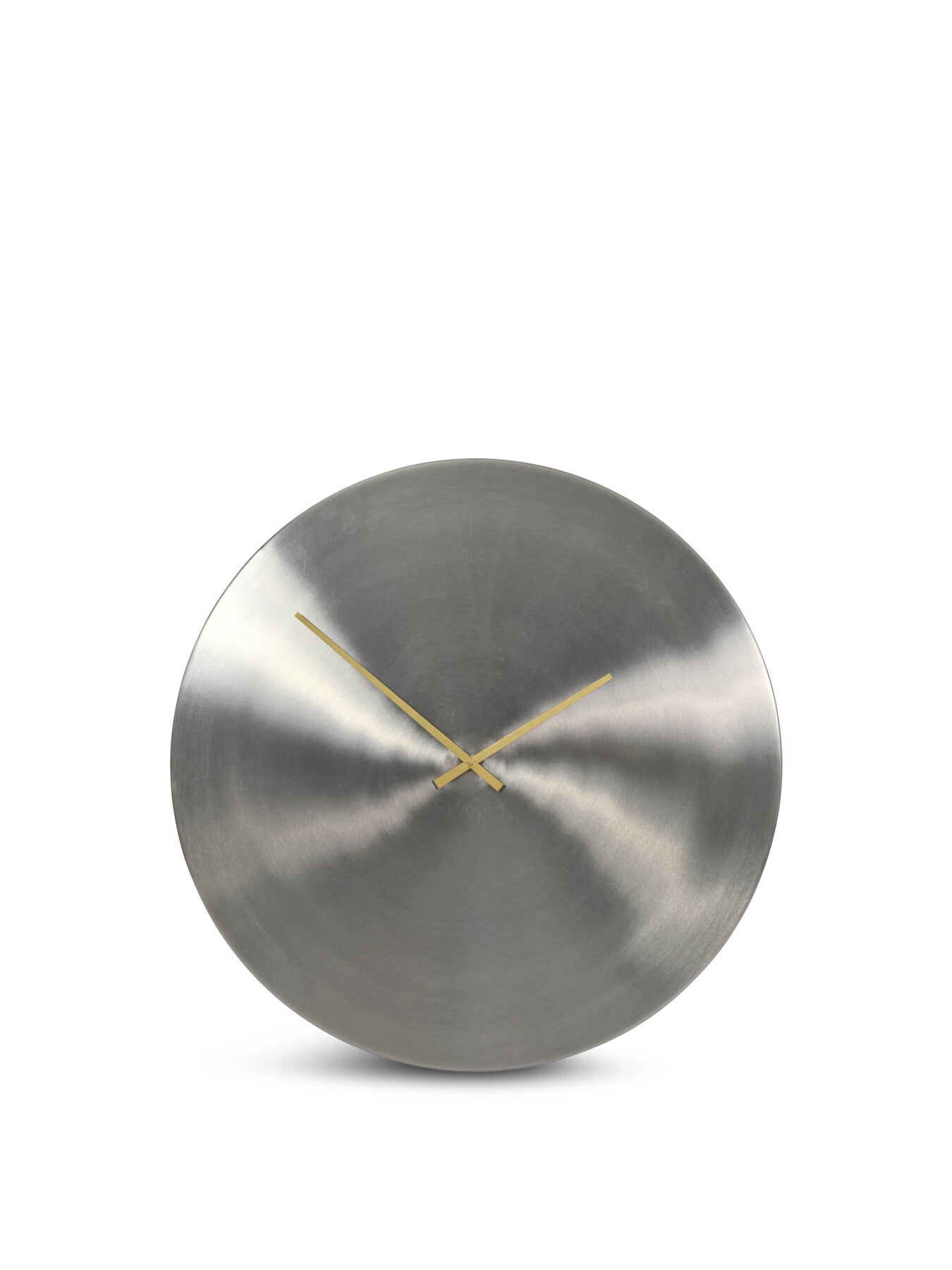 Lode Brushed 76cm Wall Clock with brass hands