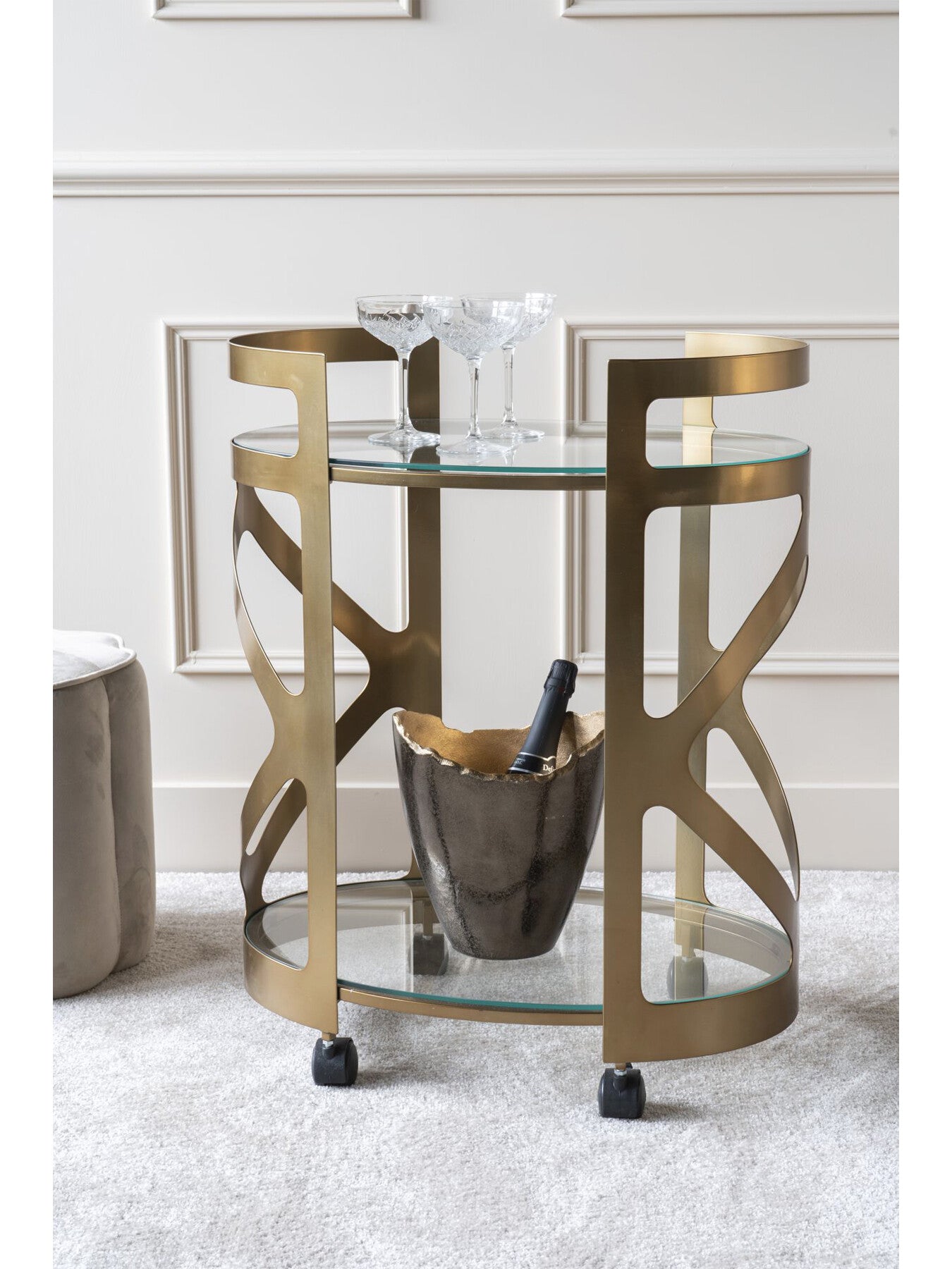 Metropolitan Drinks Trolley Finish