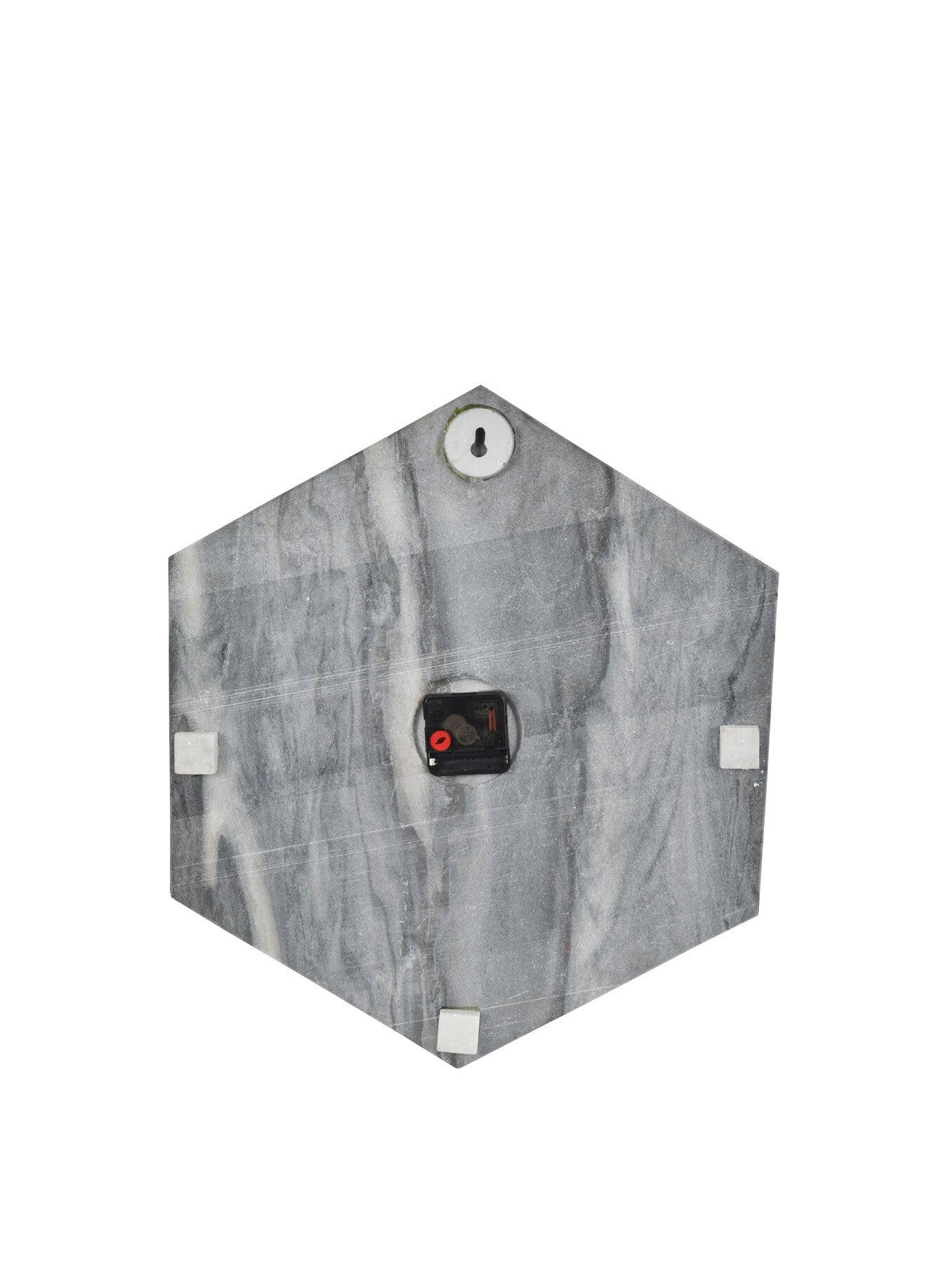 Hexagonal Natural Marble Wall Clock