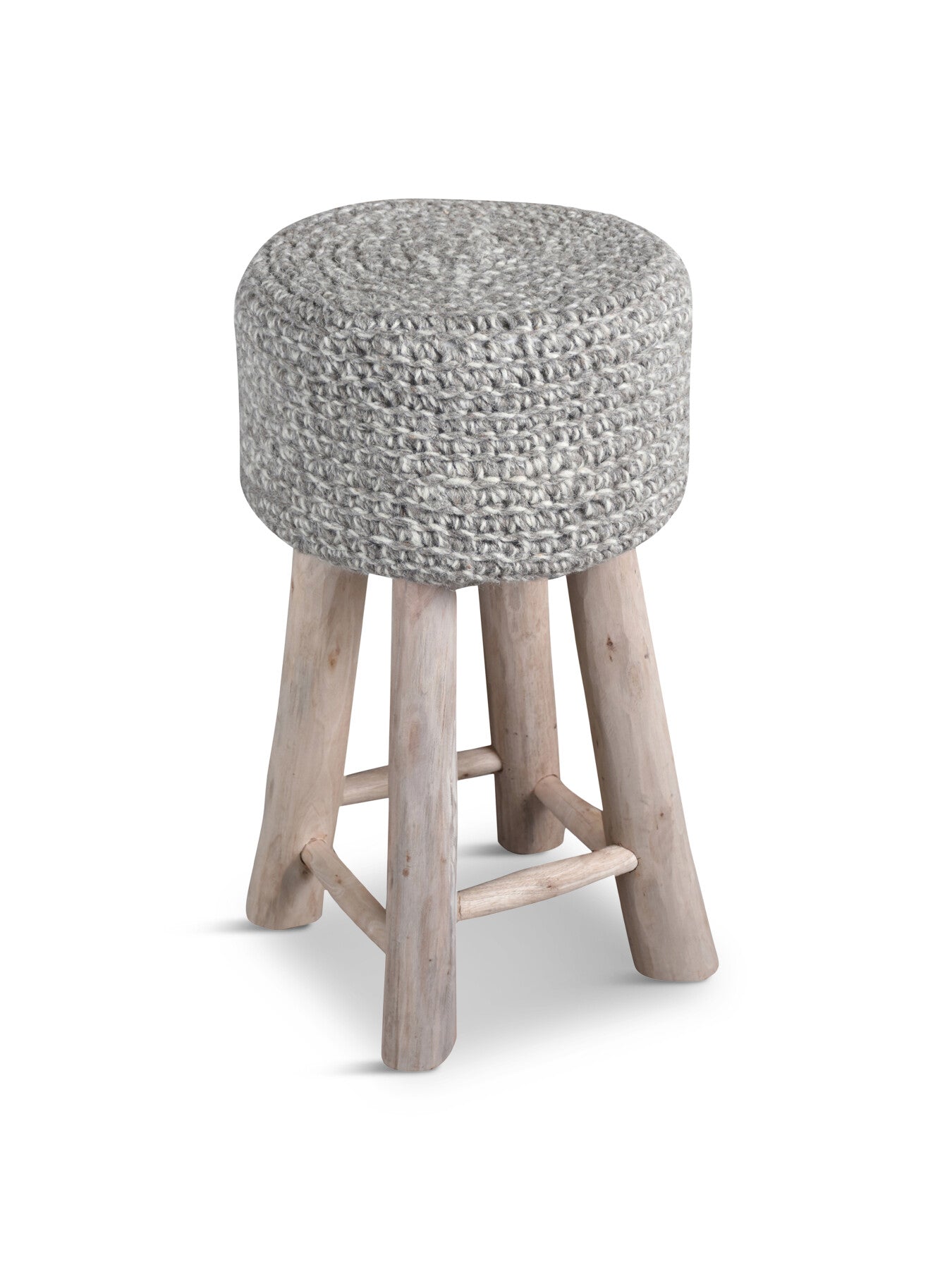 Nomad Stone Knitted Bar Stool