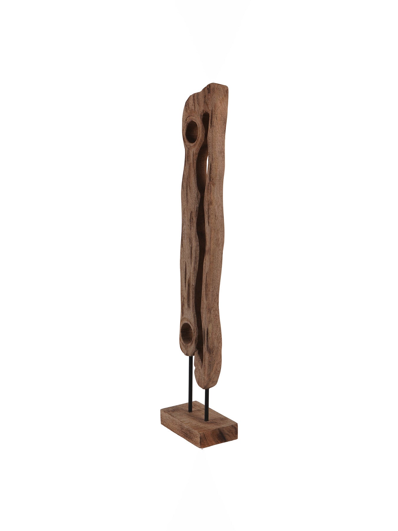 Carved Wood Textured  Sculpture Small
