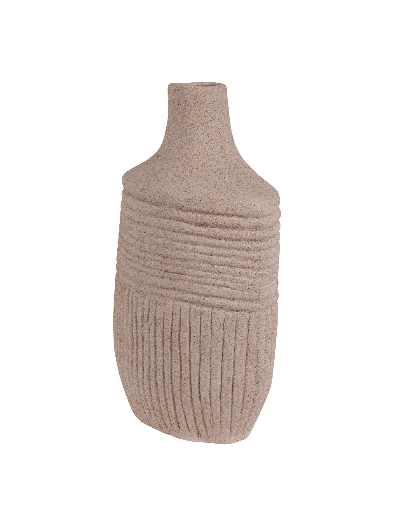 Brushed Textured Finish  Vase