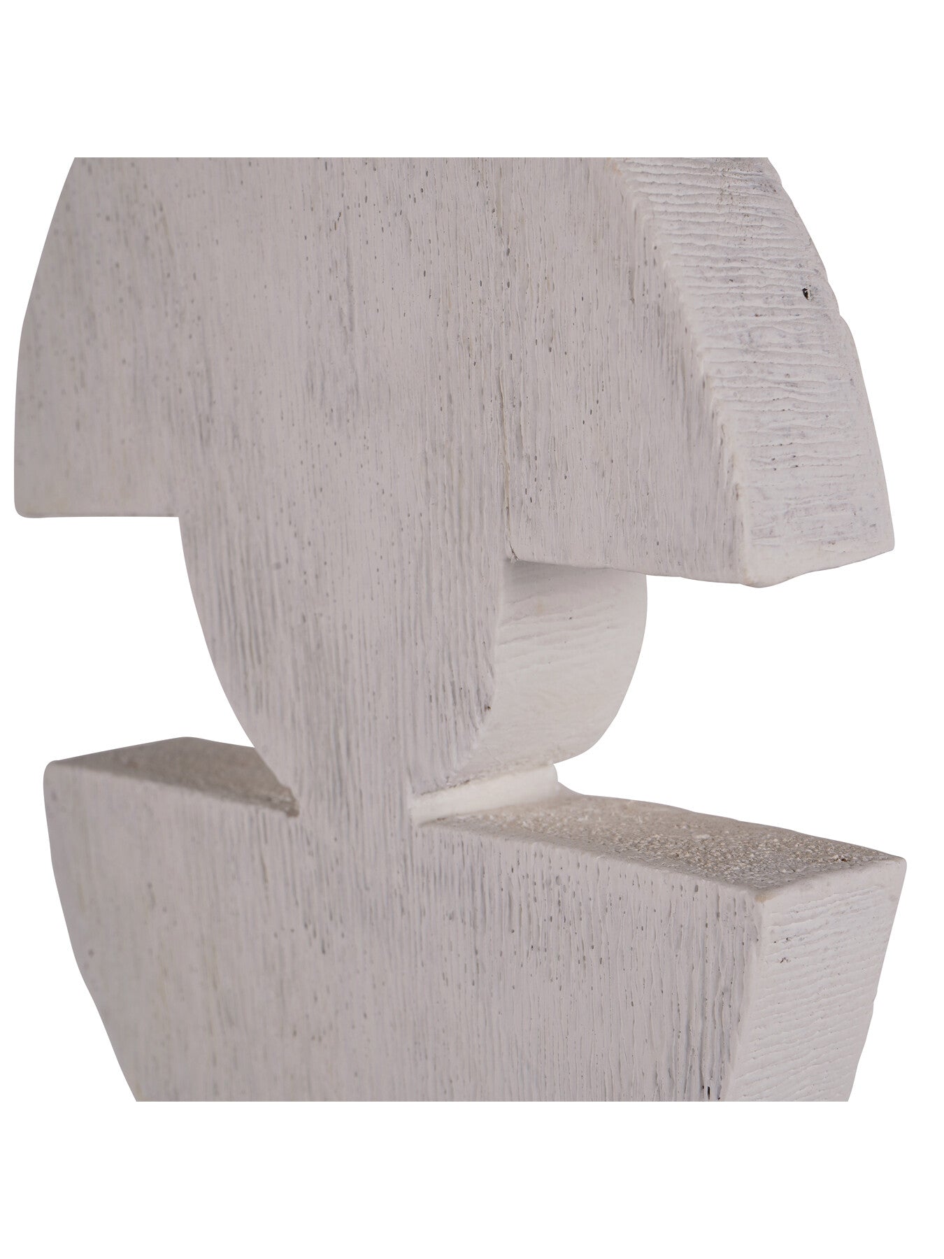 Totem Sculpture on Stand White Large