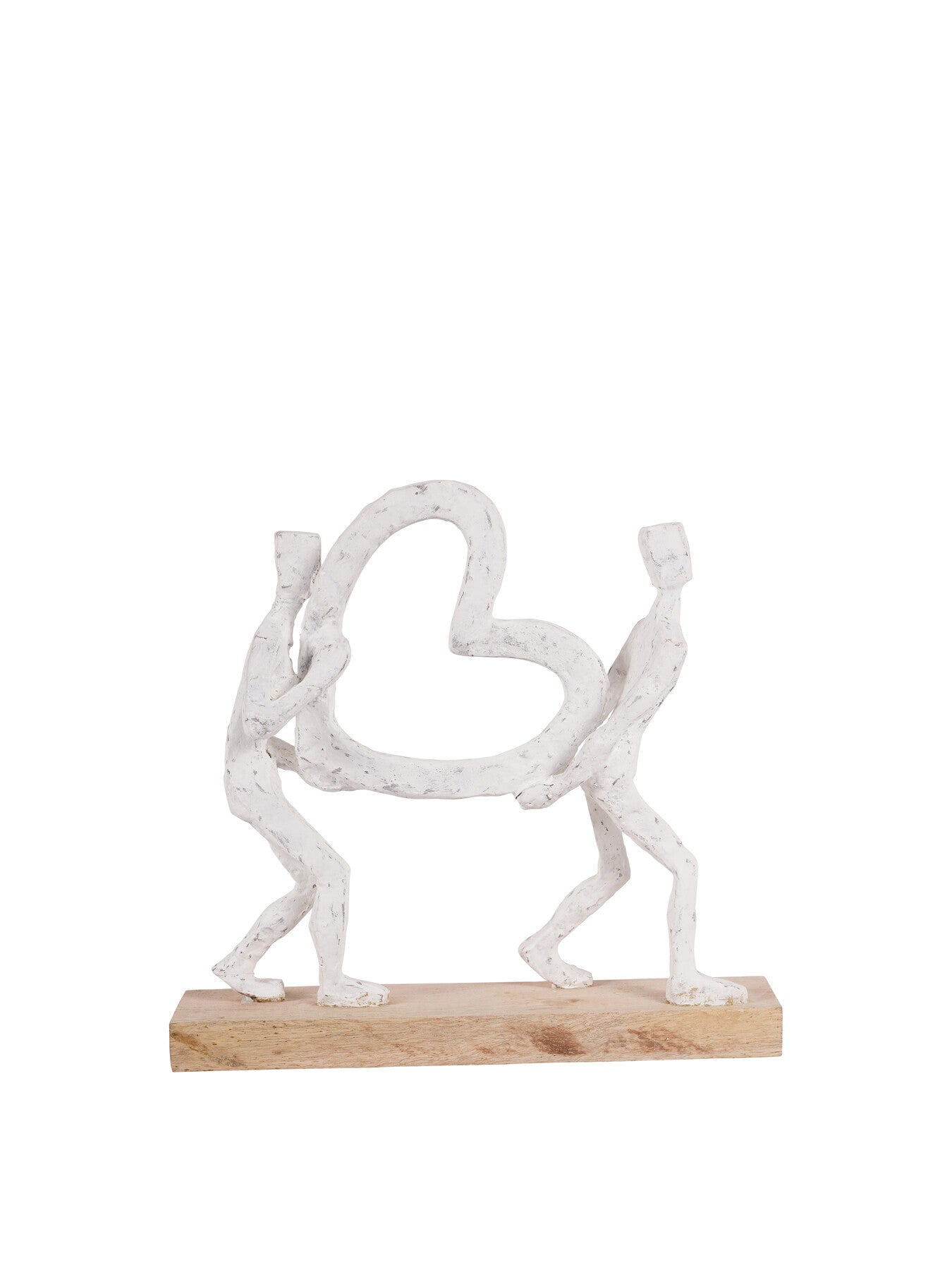 Couple Holding Heart White