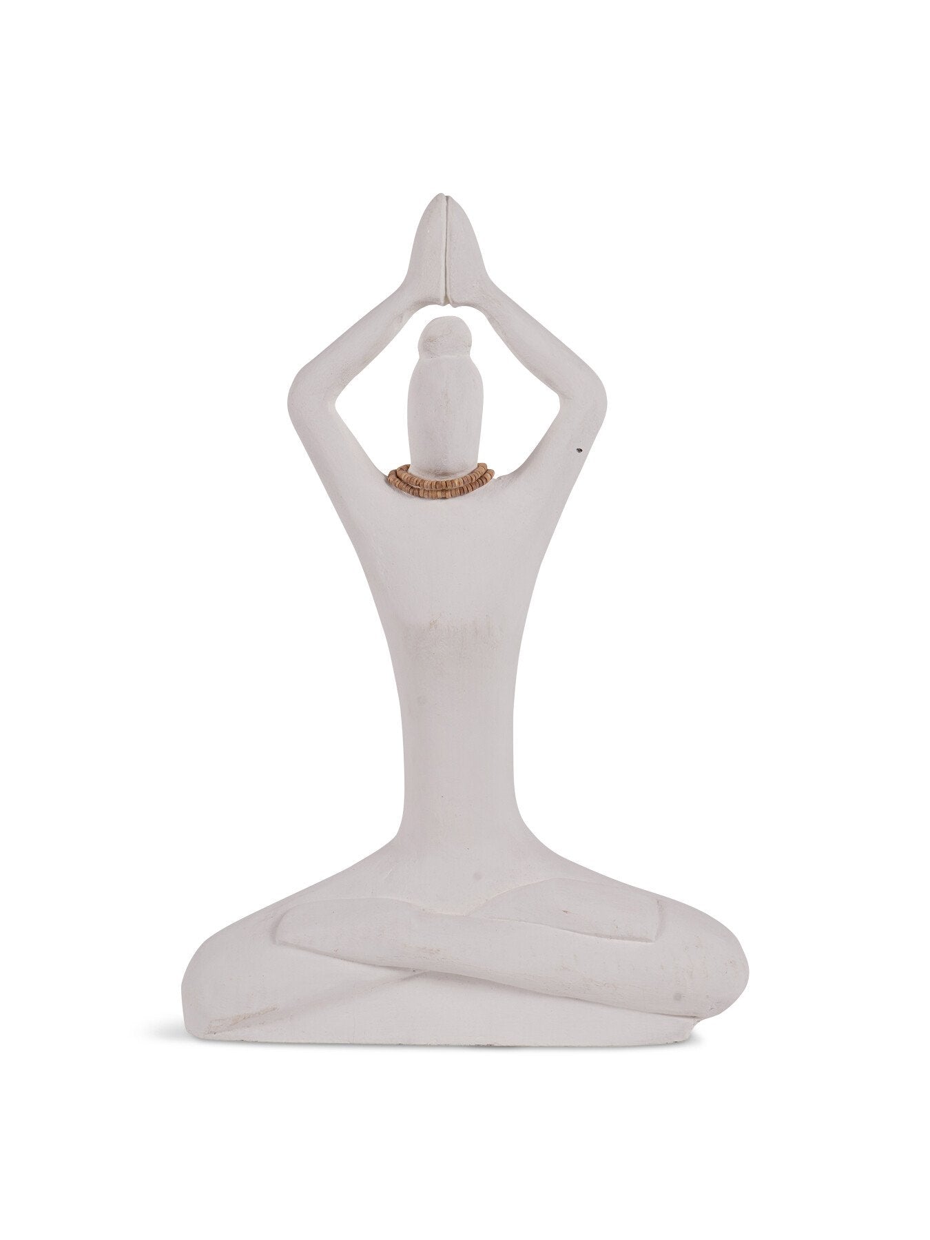 Hand Carved Yoga Lady  Large