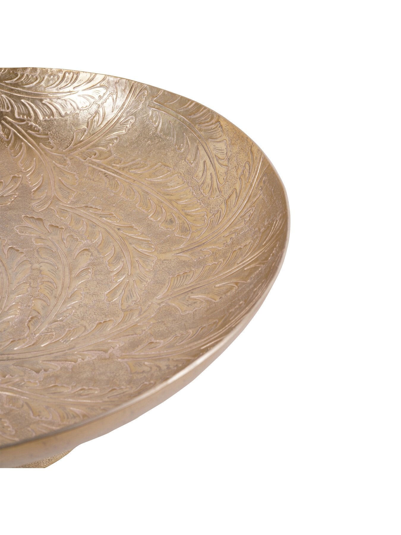 Winspear Gold Leaf Embossed Round Footed Bowl