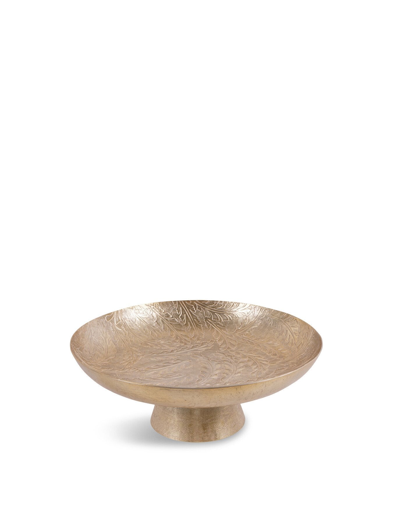 Winspear Gold Leaf Embossed Round Footed Bowl