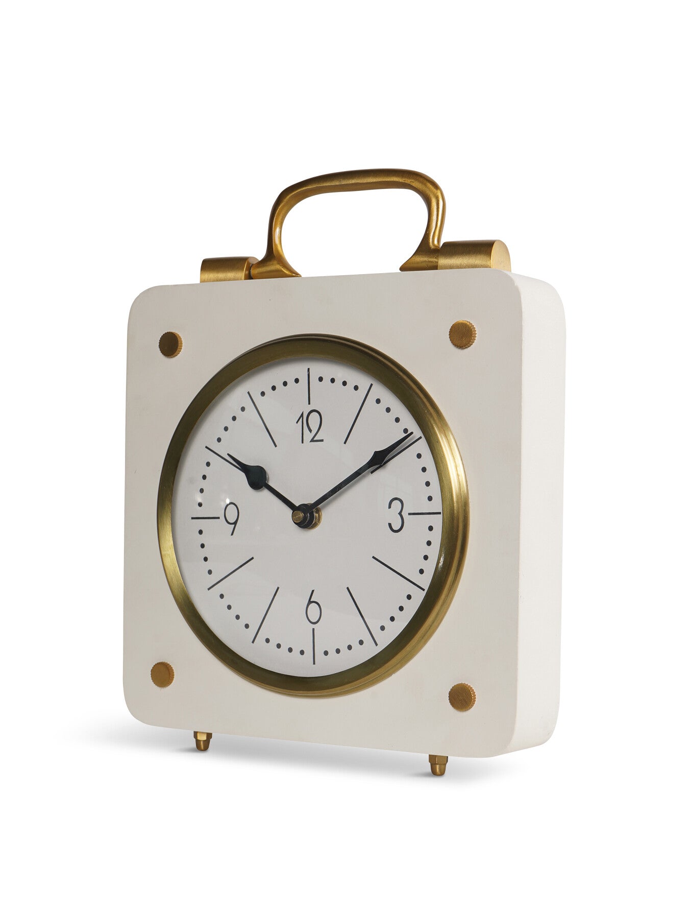 Kimberley Cream & Gold Mantel Clock 20cm