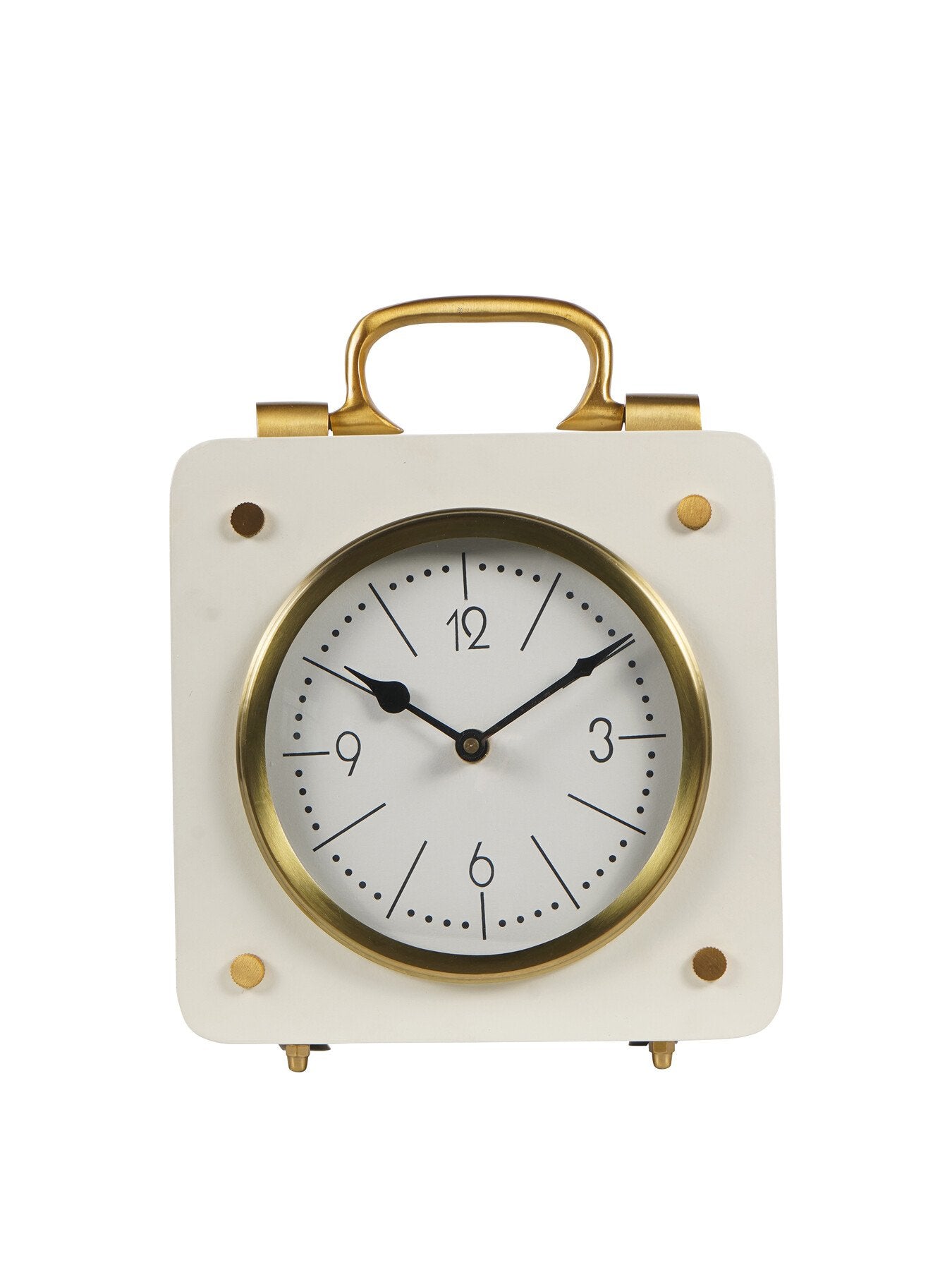 Kimberley Cream & Gold Mantel Clock 20cm