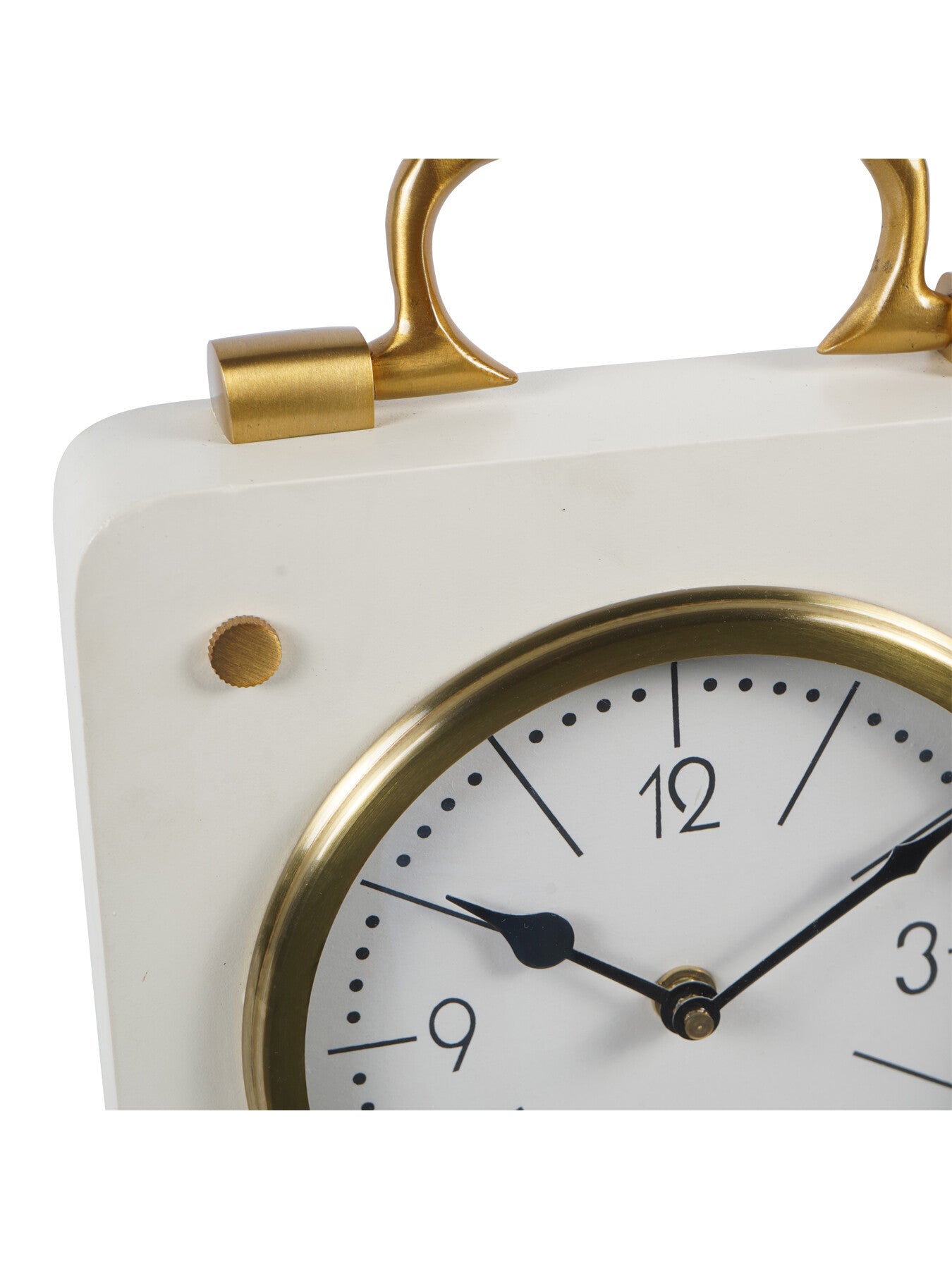 Kimberley Cream & Gold Mantel Clock 20cm