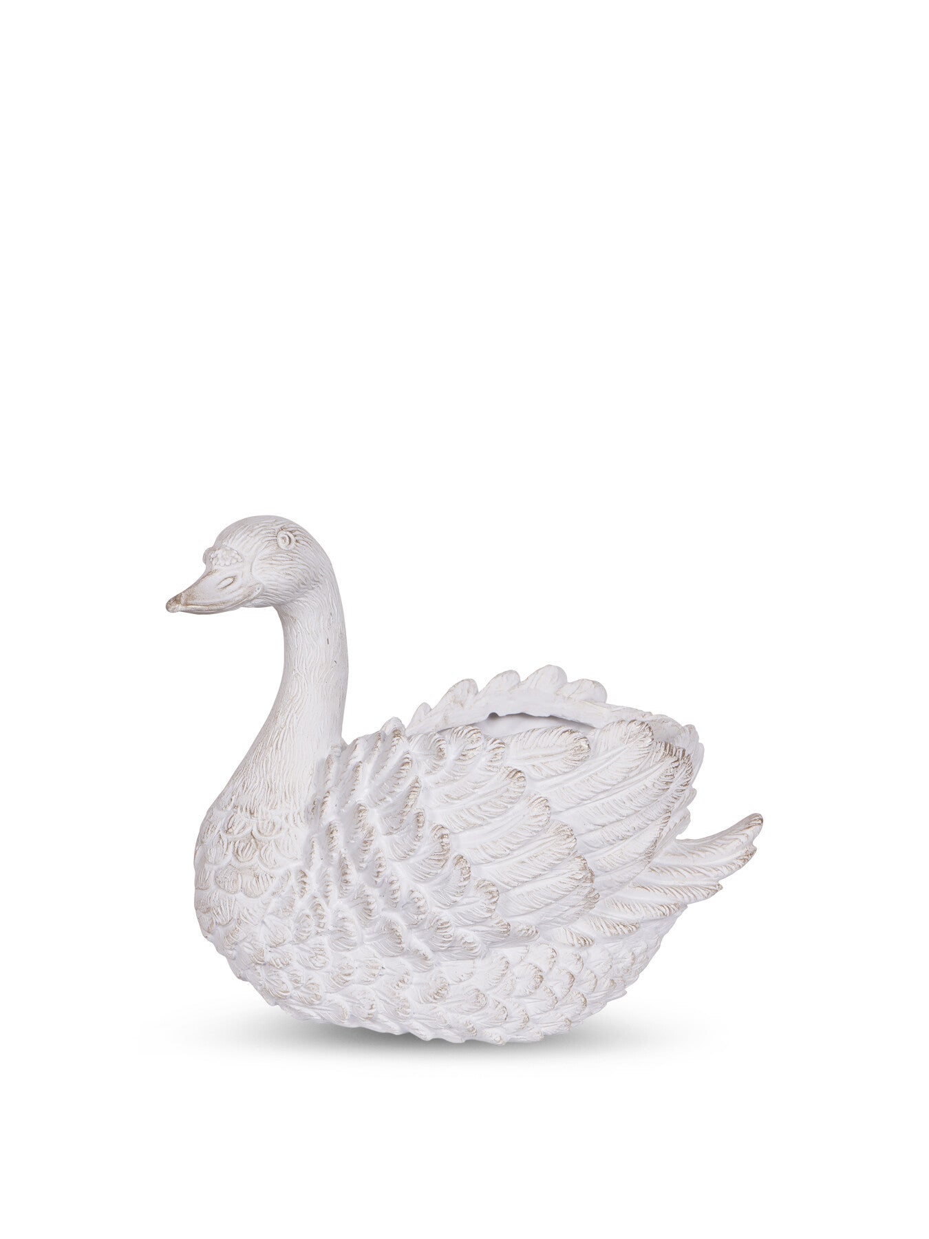 Large Distressed Swan Planter