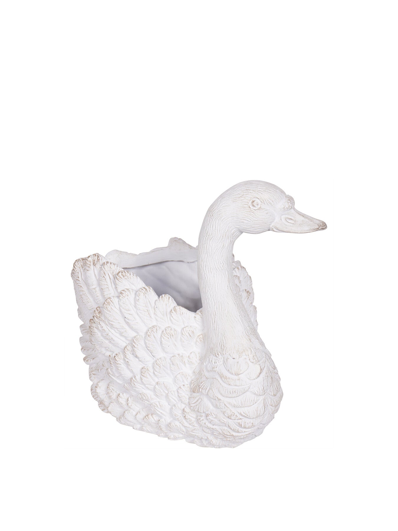 Large Distressed Swan Planter