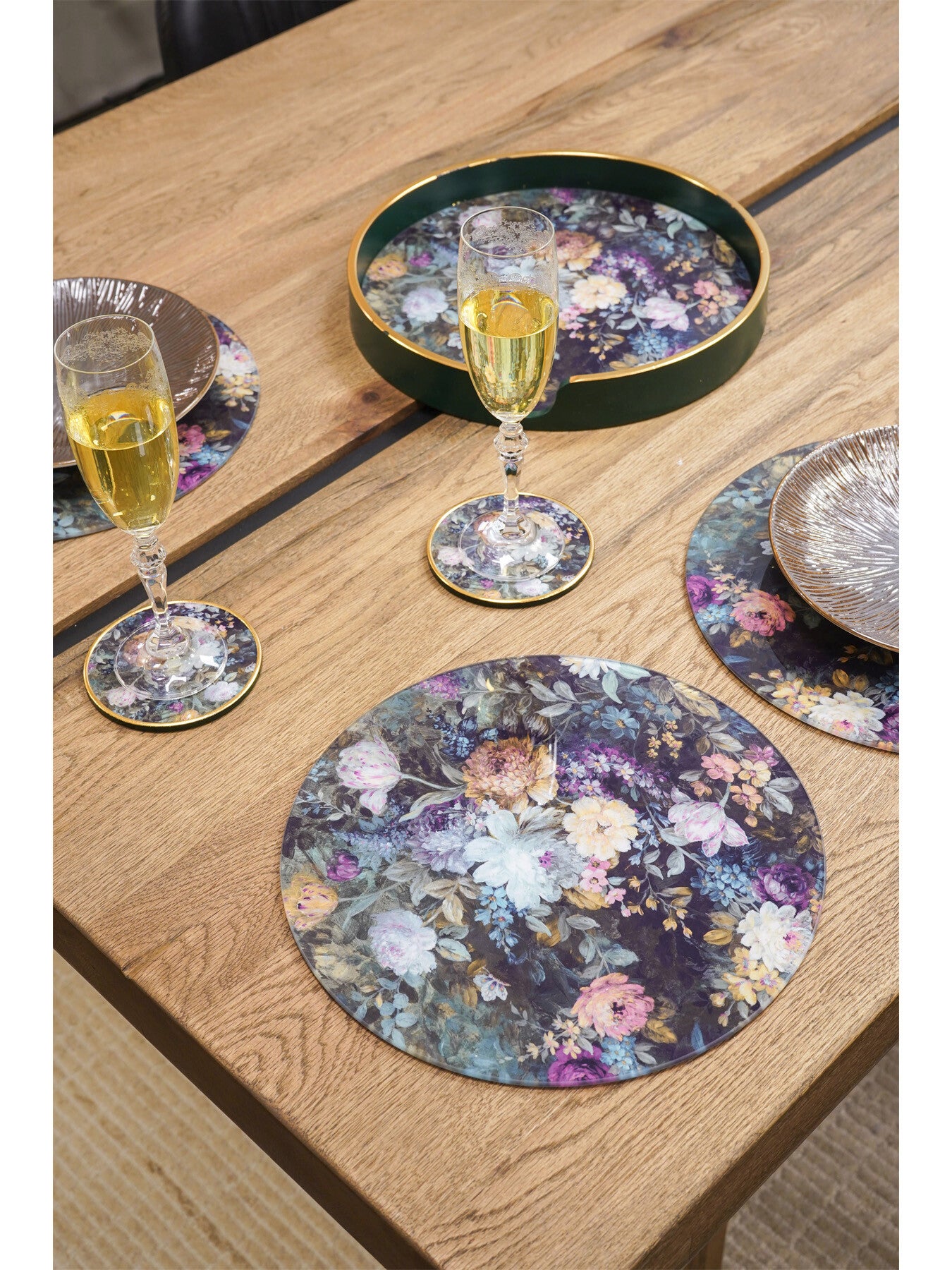 Mathilde Floral Print Set Of 4 Placemats