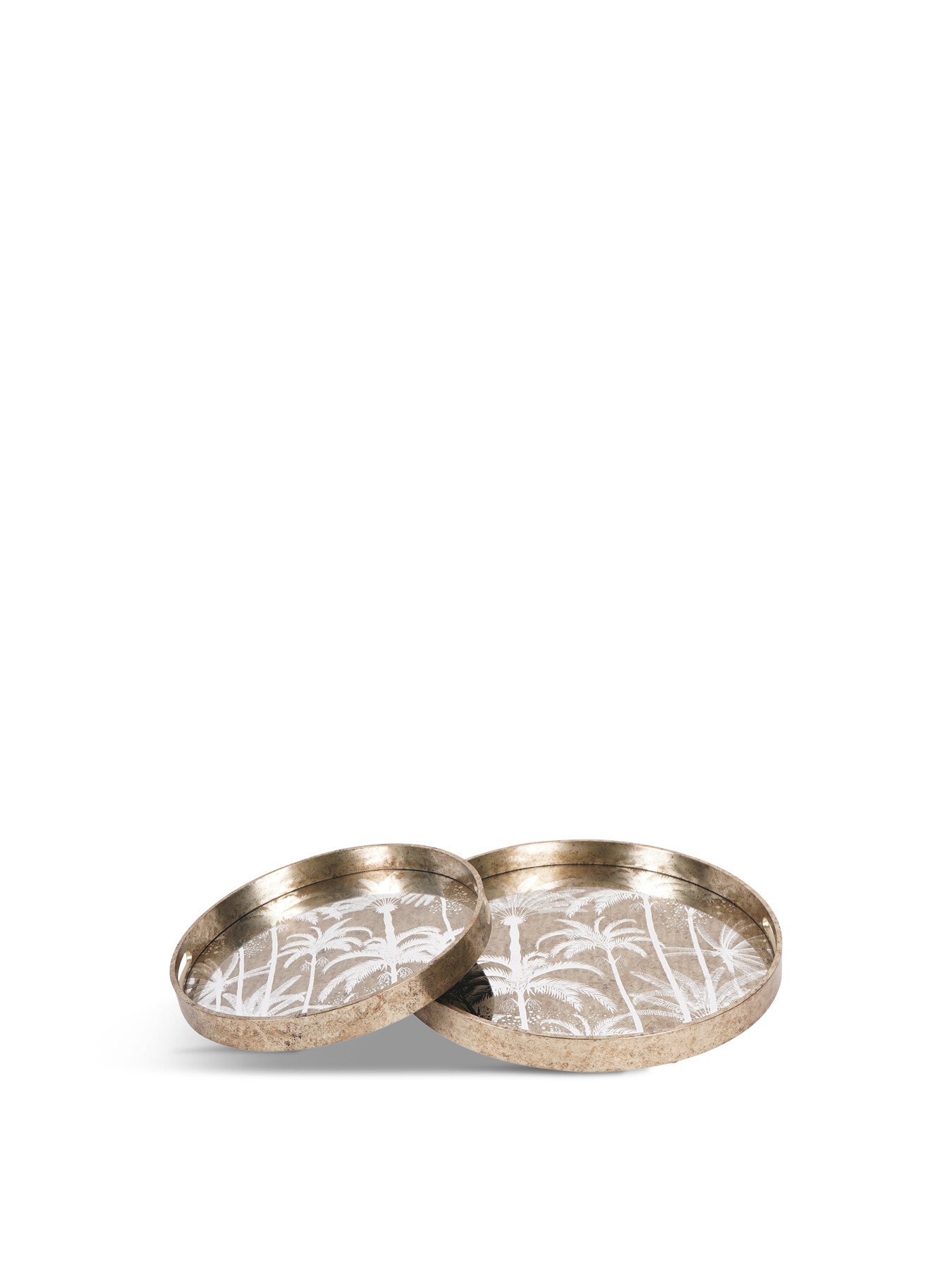 Palm Tree Set Of 2 Trays
