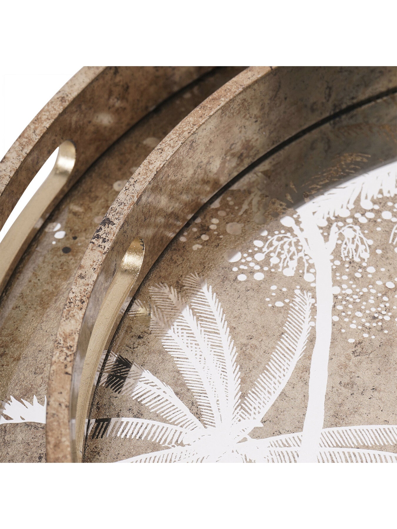 Palm Tree Set Of 2 Trays