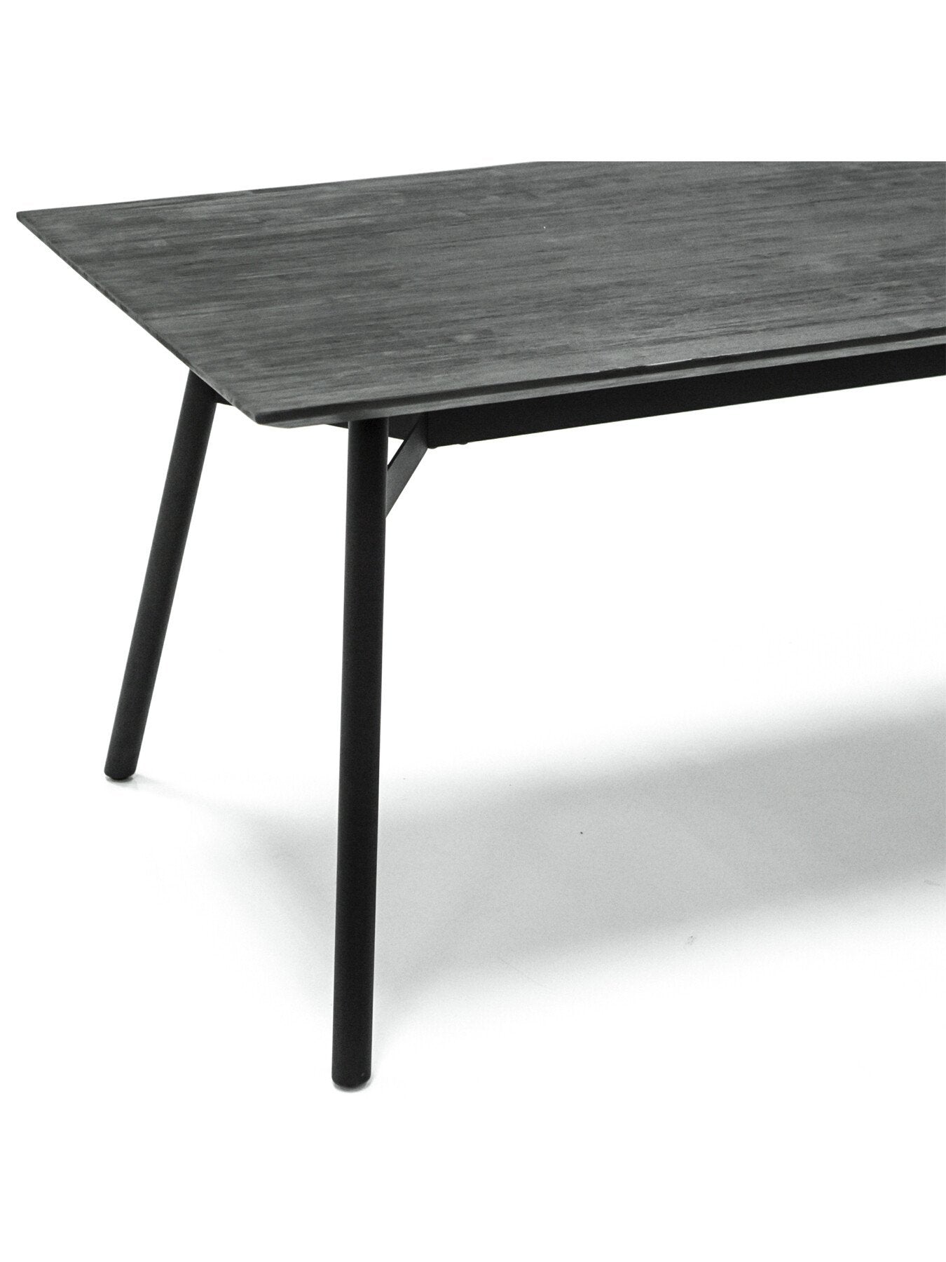 Bronks Black Fixed Dining Table  180cm