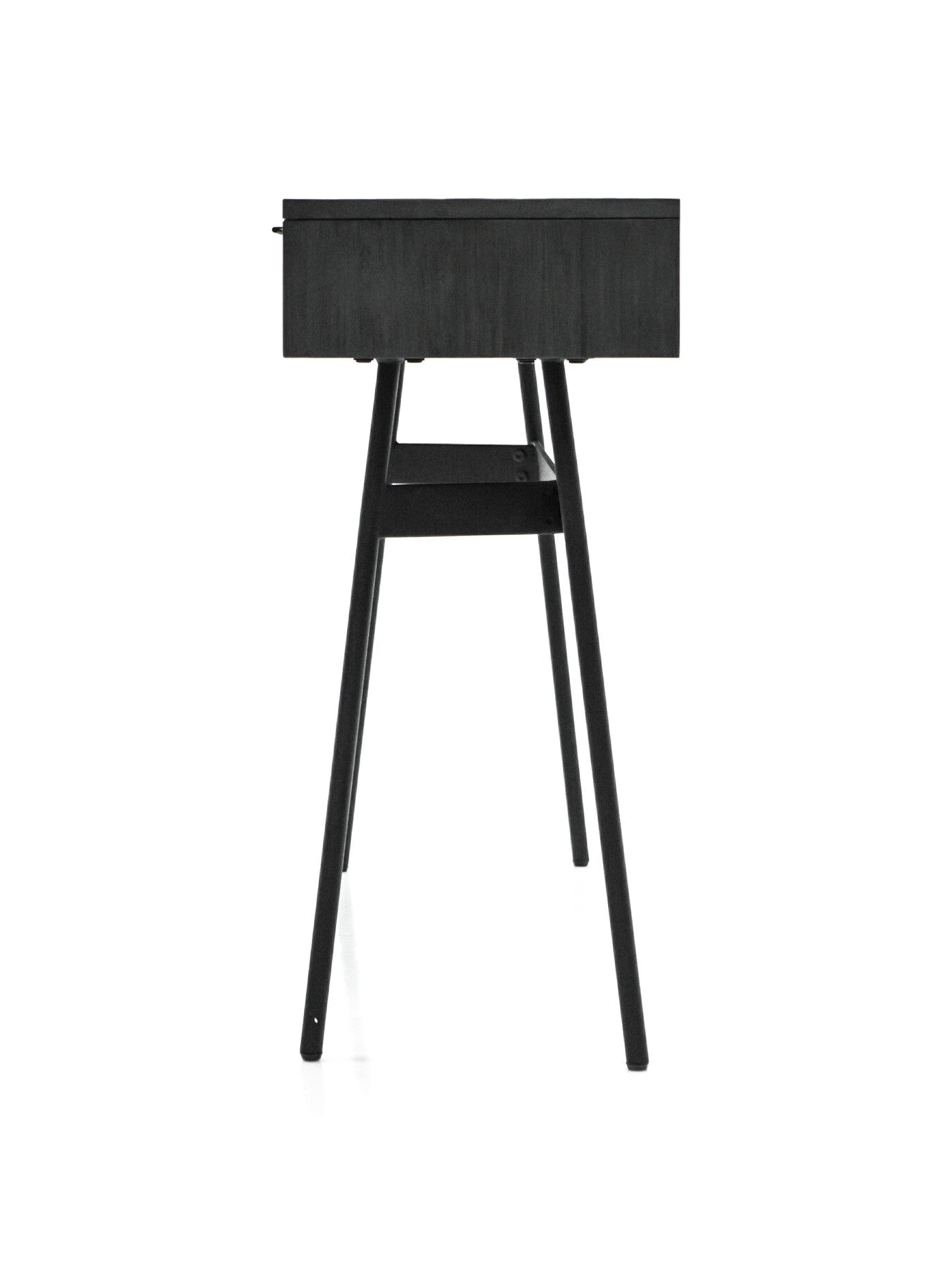 Bronks Black Console Table with Two Drawers 13