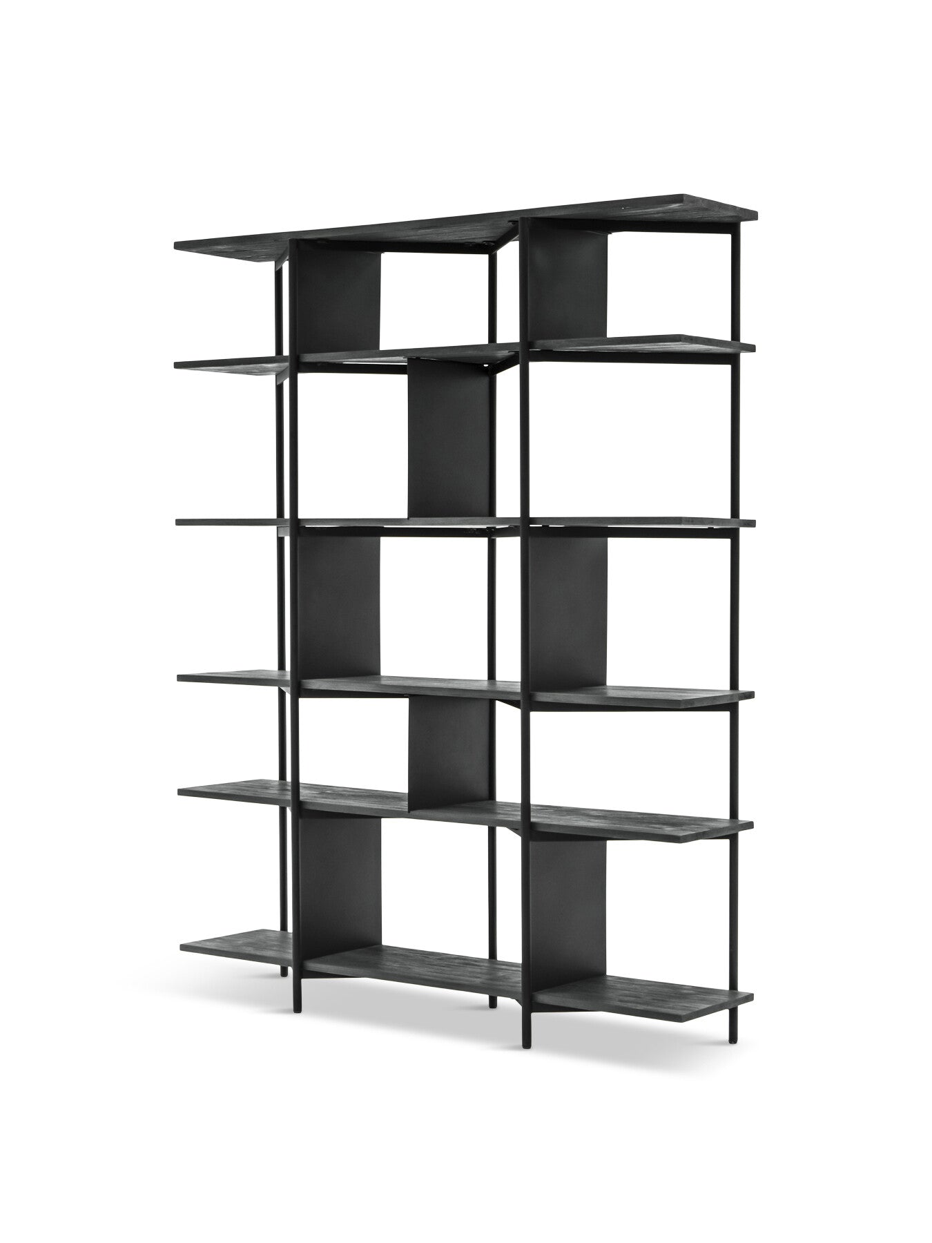 Bronks Black Bookcase Shelving Unit