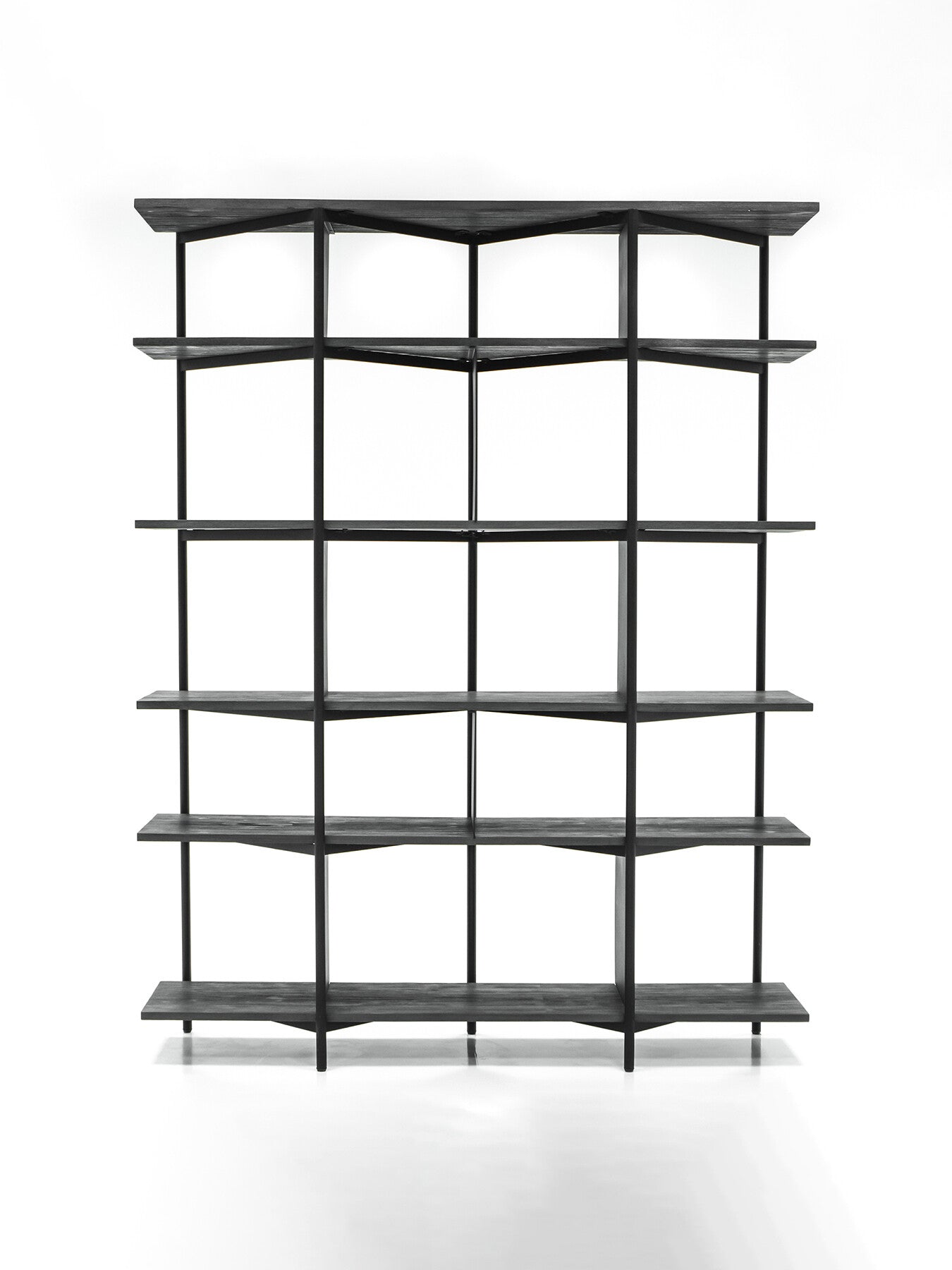Bronks Black Bookcase Shelving Unit