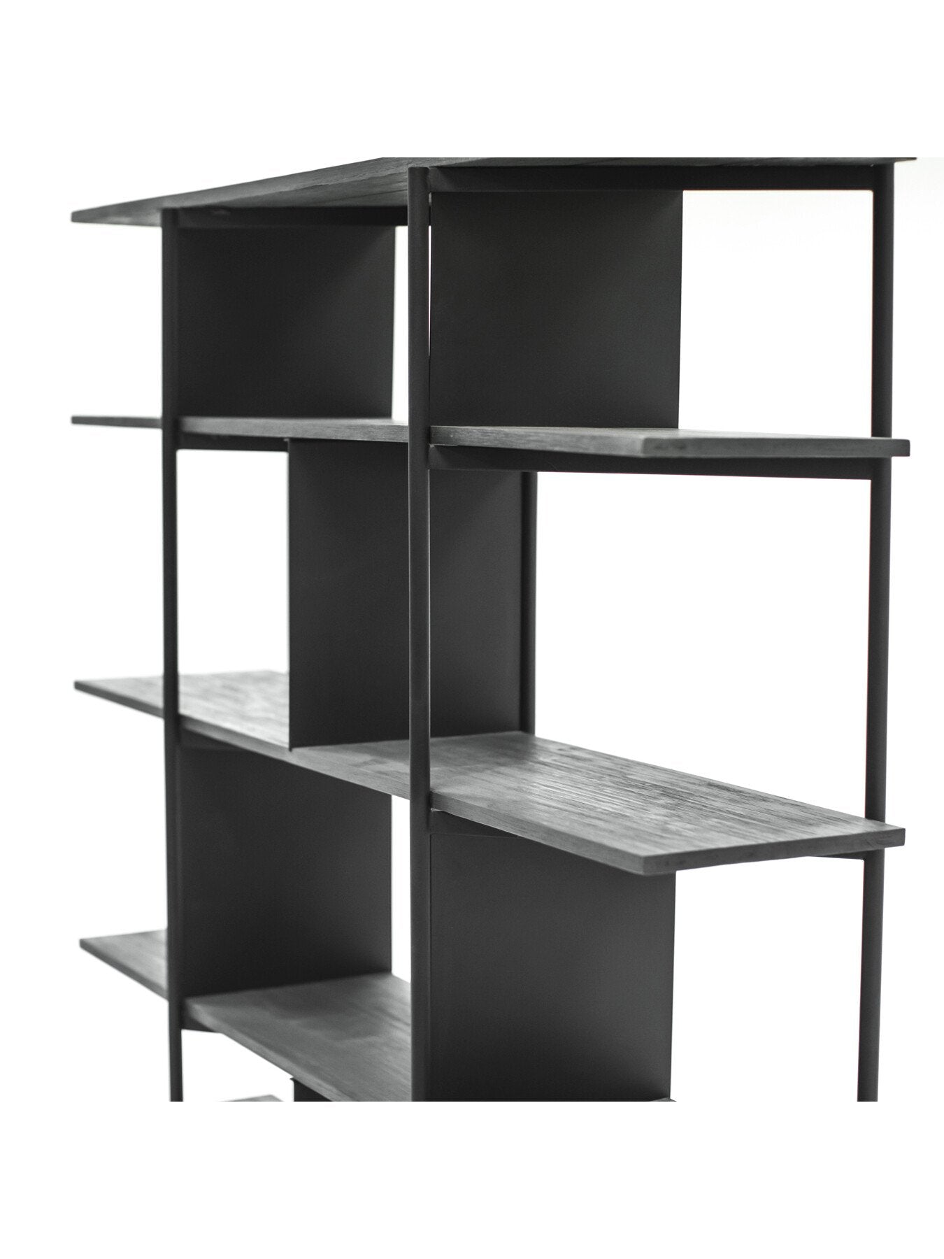 Bronks Black Bookcase Shelving Unit
