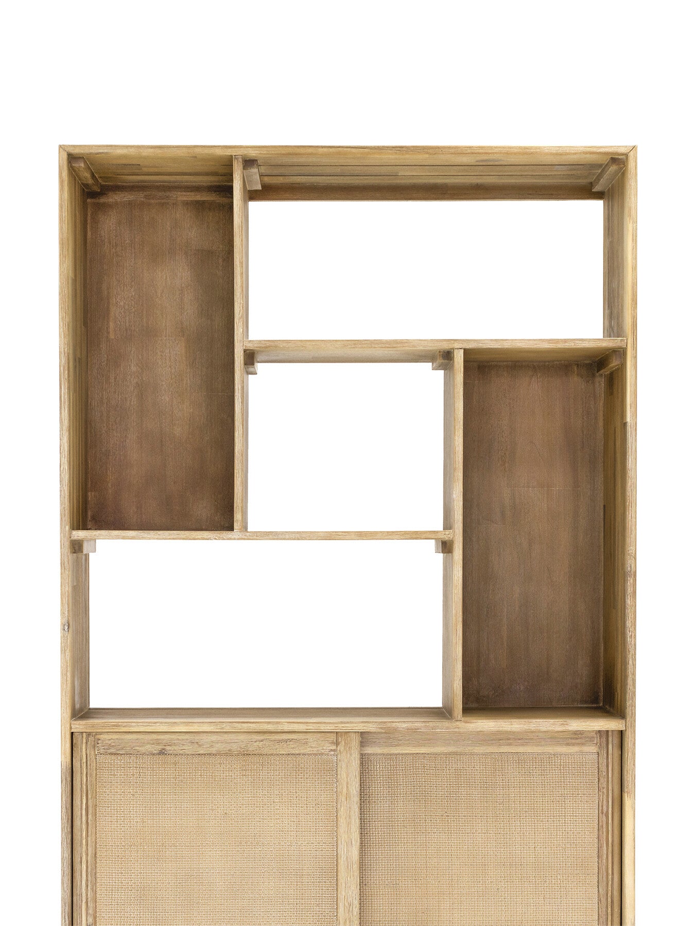 Maddox  Bookcase with Storage and Two Sliding Doors