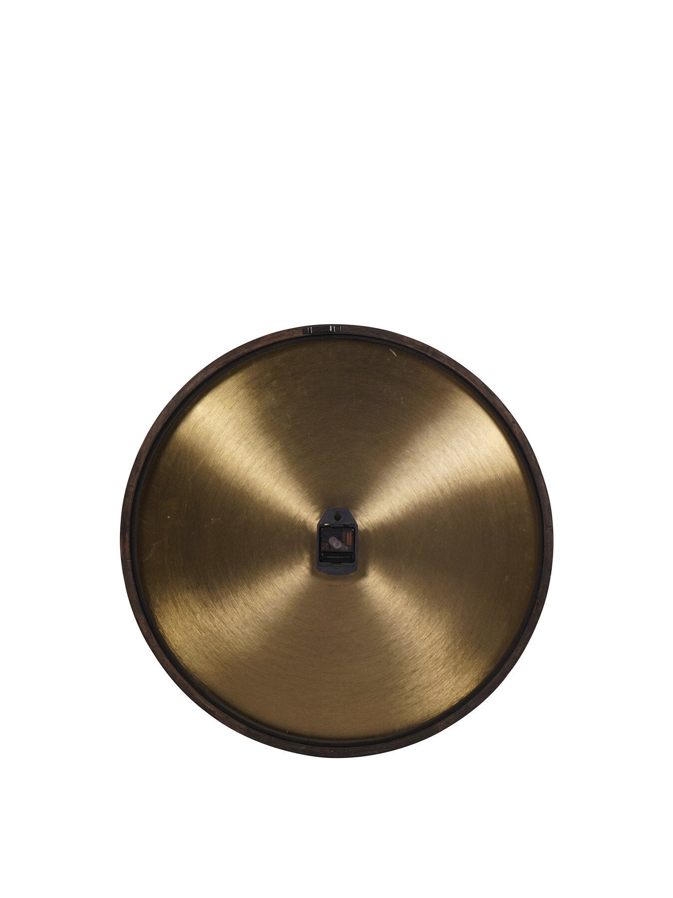 Iron Dial Wall Clock with Wooden Frame L