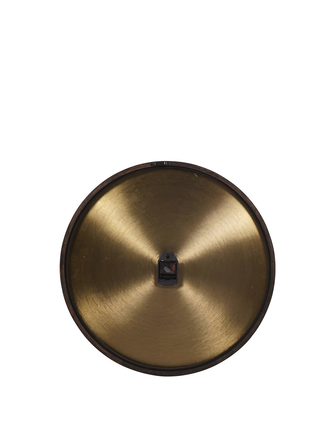 Iron Dial Wall Clock with Wooden Frame S