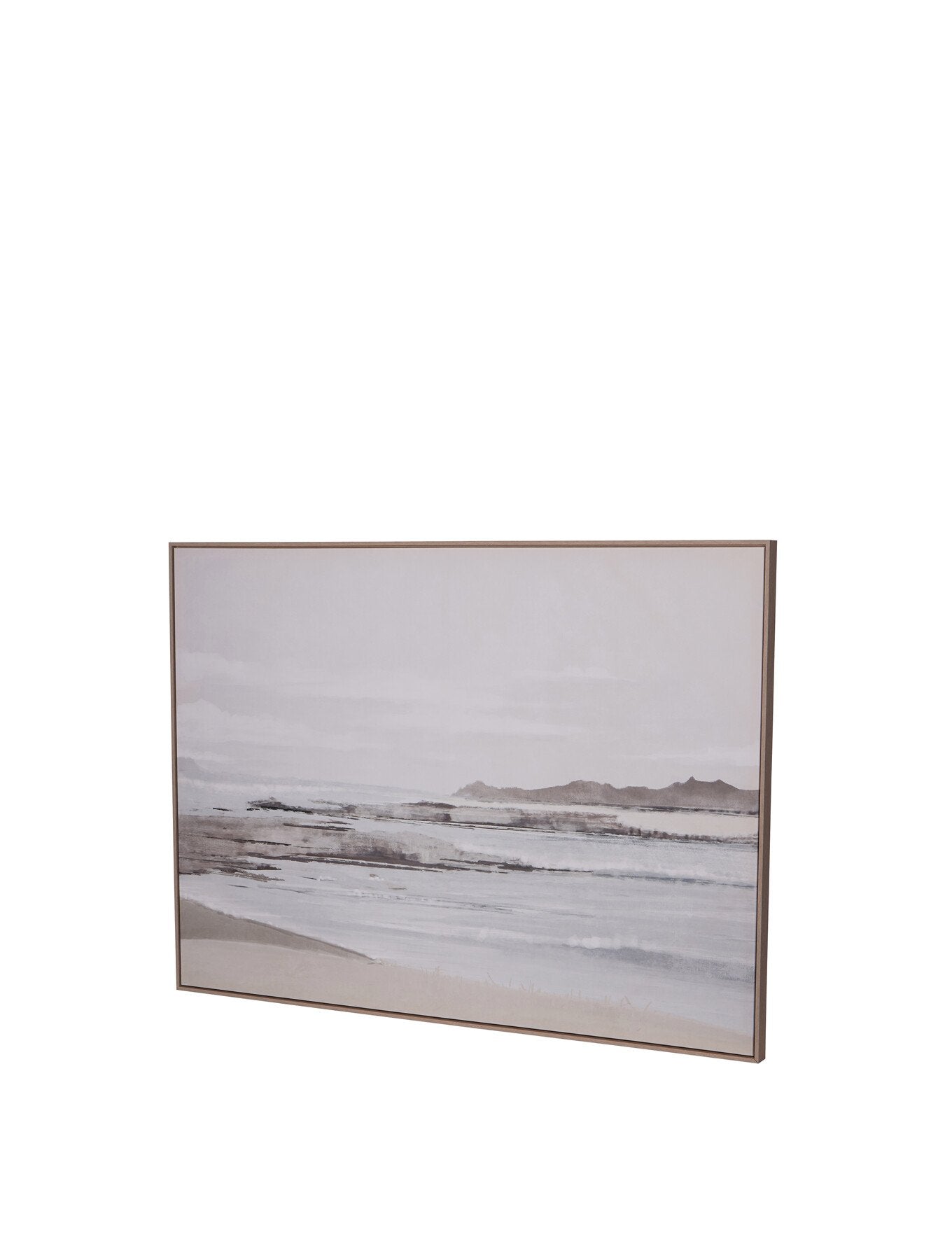 Blurred Seascape Framed Canvas