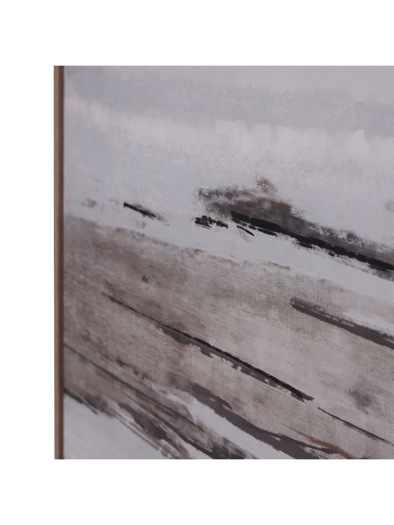 Blurred Seascape Framed Canvas