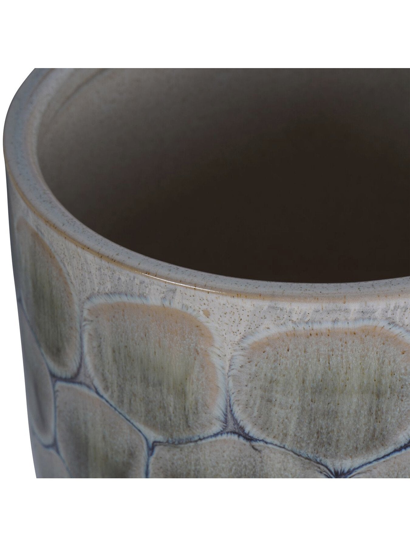 Armadillo Azure Ceramic Planter with Base Me
