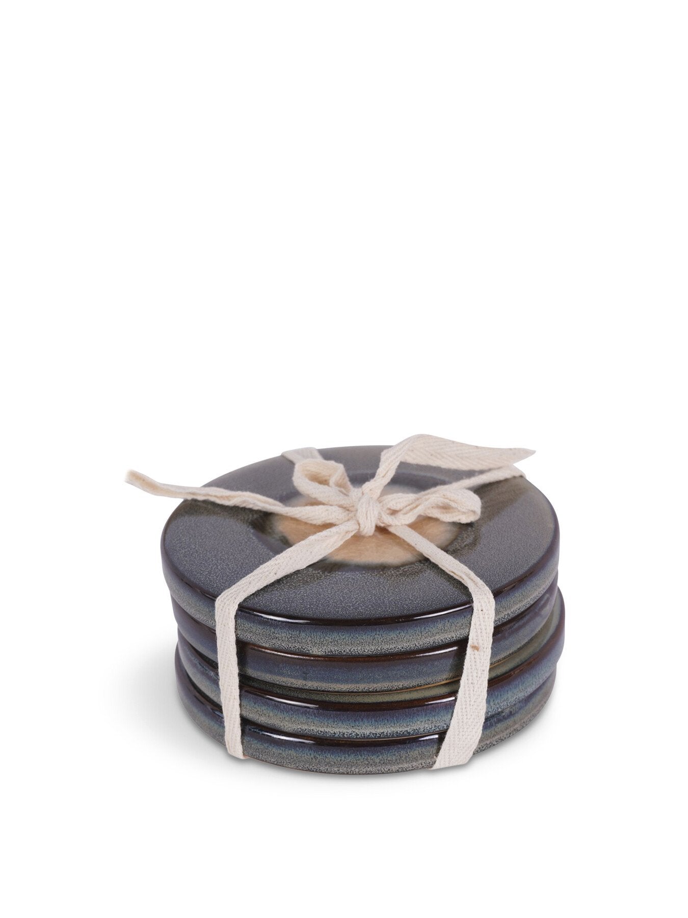 Reactive Glazed Medway Blue Coaster Set of Four