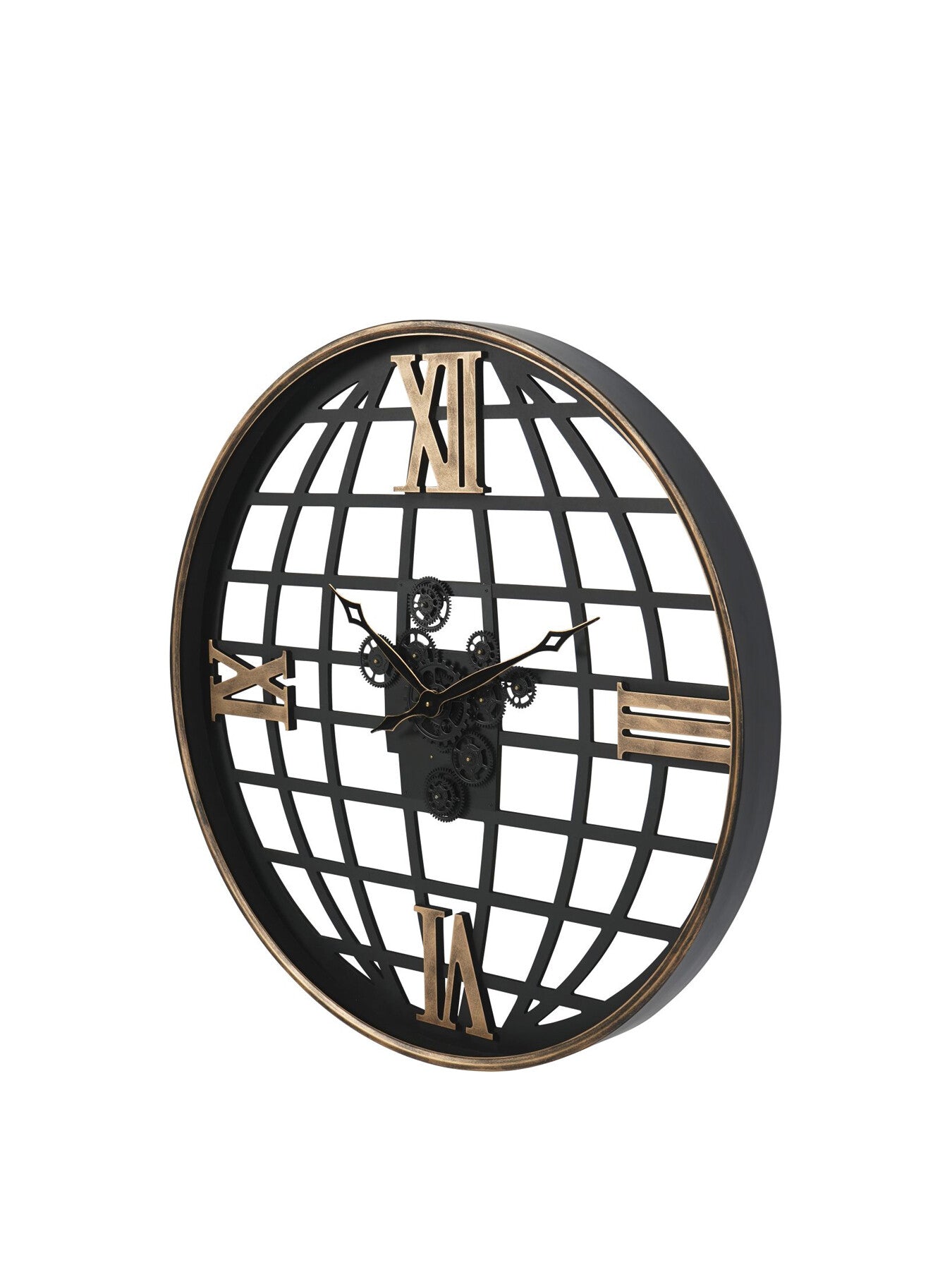 Open Wall Clock Globe and Numerals 100cm
