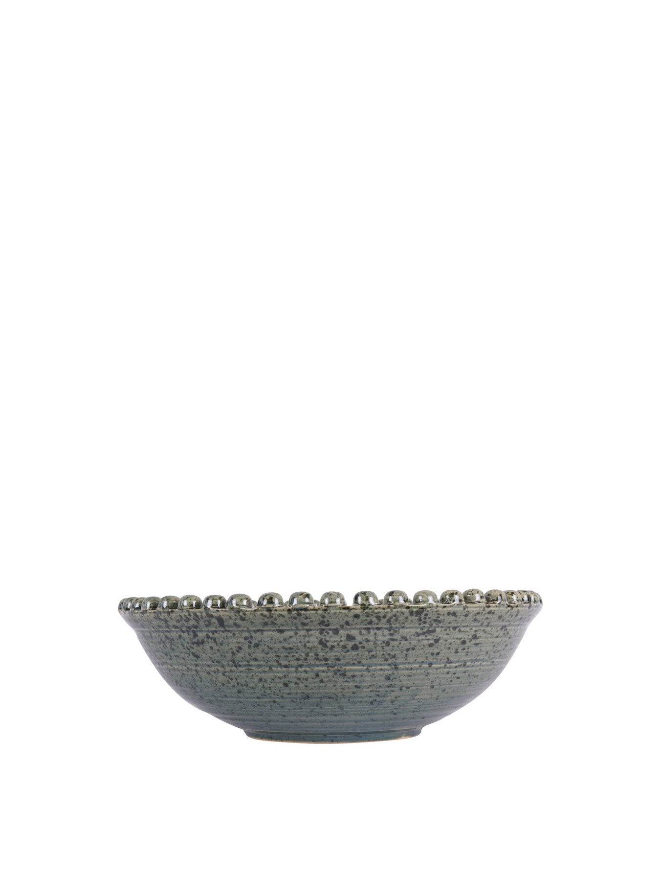 Mediterranean Reactive Glaze Ceramic Bowl Green